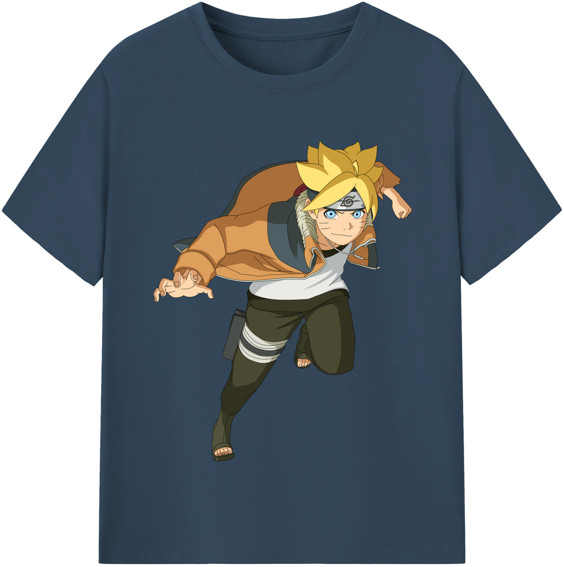 （画像用） NARUTO -ナルト- うずまき ナルト Uzumaki Naruto レディースカジュアルプリントTシャツ（綿100％）