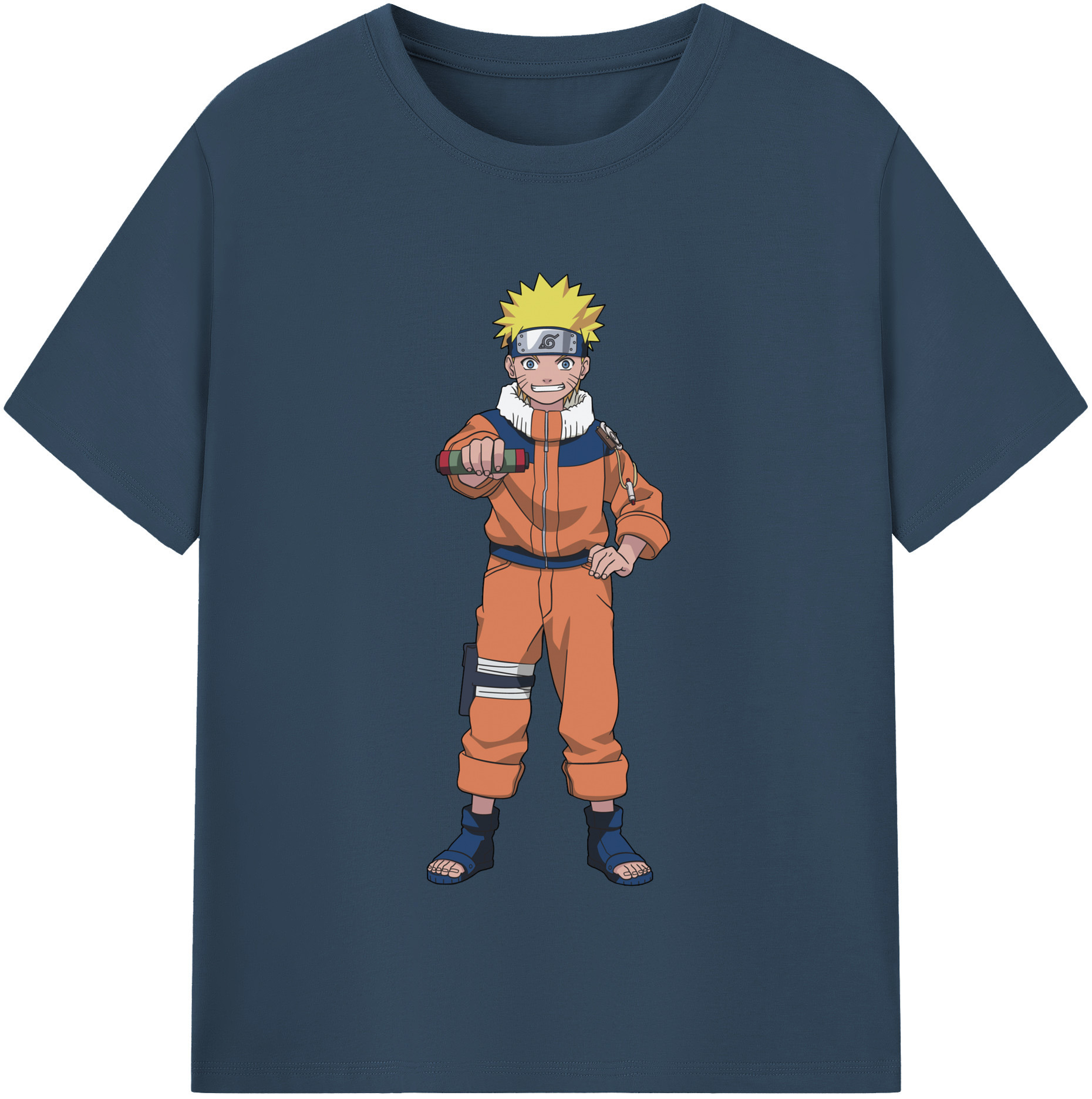 （画像用） NARUTO -ナルト- うずまき ナルト Uzumaki Naruto レディースカジュアルプリントTシャツ（綿100％）