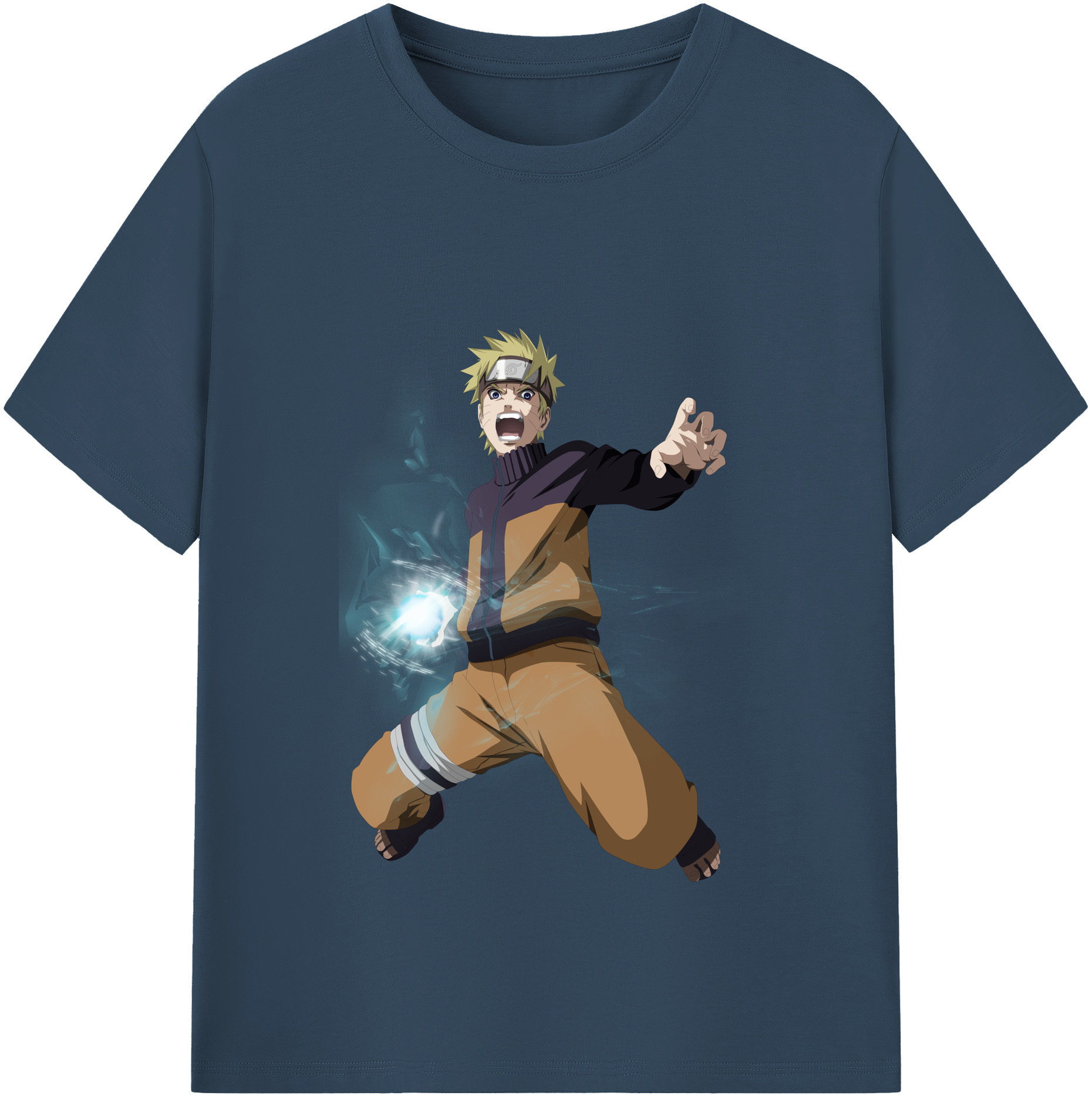（画像用） NARUTO -ナルト- うずまき ナルト Uzumaki Naruto レディースカジュアルプリントTシャツ（綿100％）