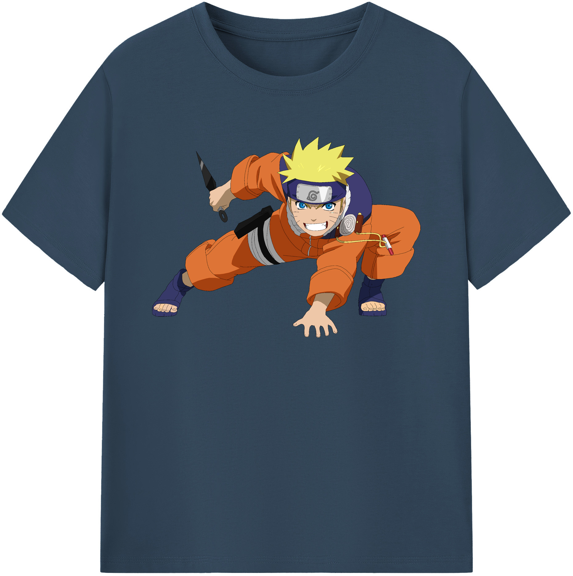 （画像用） NARUTO -ナルト- うずまき ナルト Uzumaki Naruto レディースカジュアルプリントTシャツ（綿100％）