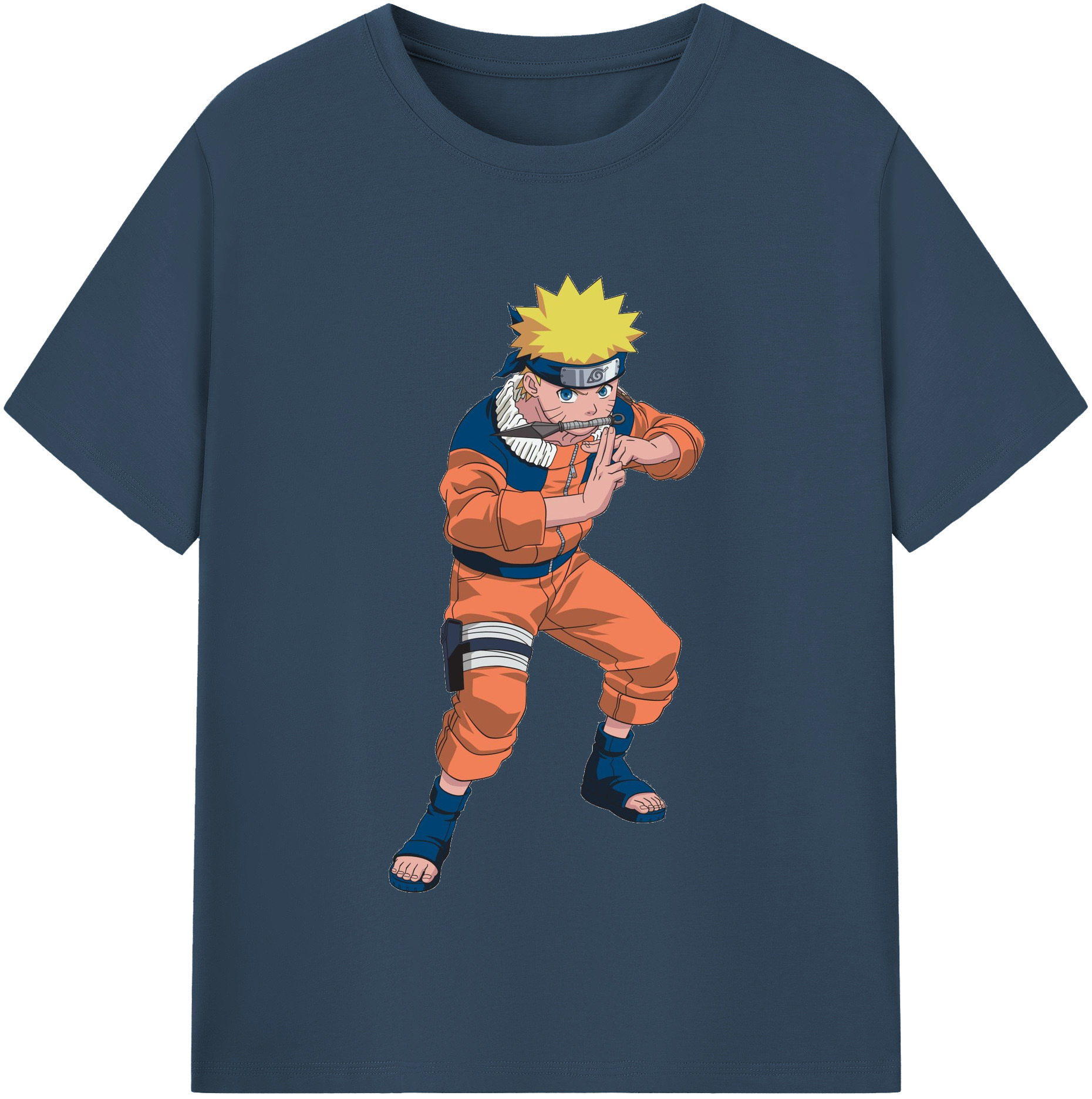 NARUTO -ナルト- うずまき ナルト Uzumaki Naruto レディースカジュアルプリントTシャツ（綿100％）