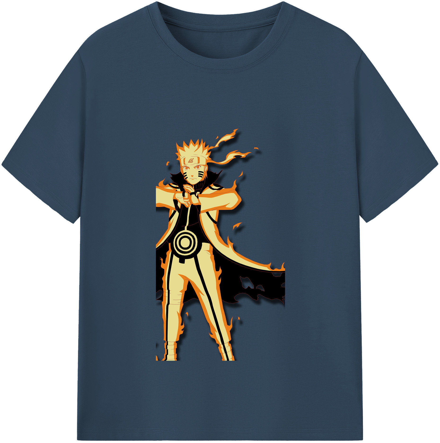 （画像用） NARUTO -ナルト- うずまき ナルト Uzumaki Naruto レディースカジュアルプリントTシャツ（綿100％）
