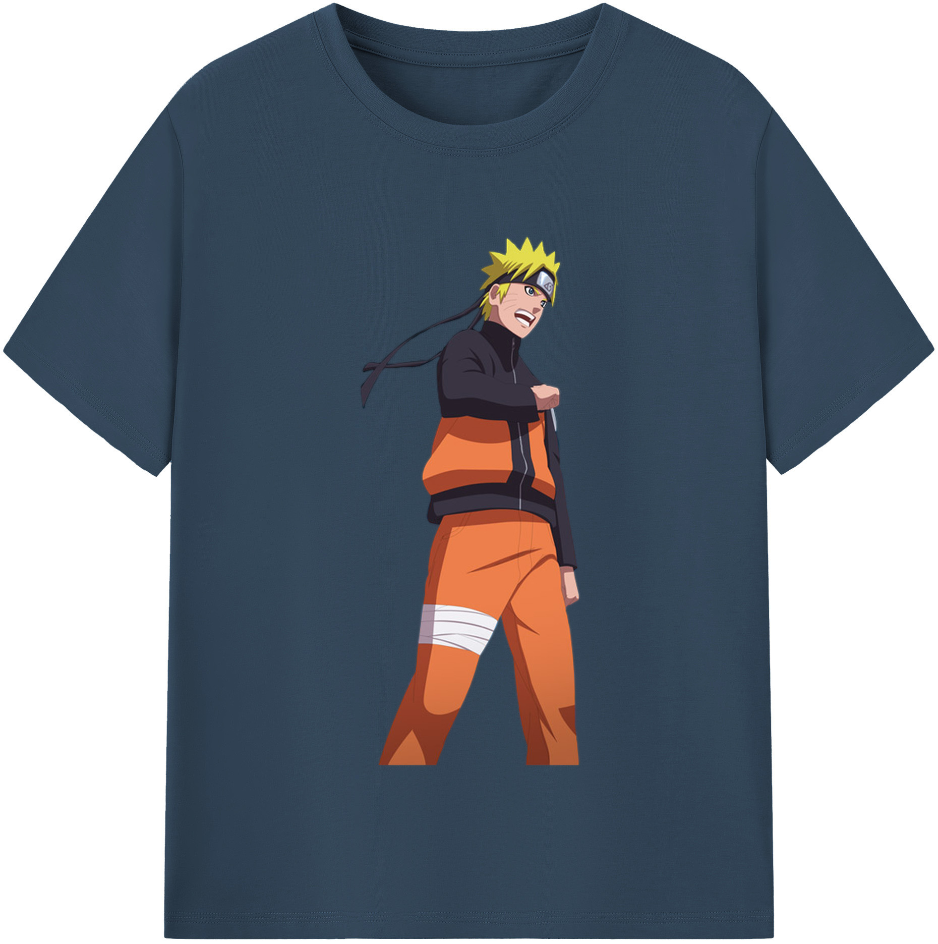 （画像用） NARUTO -ナルト- うずまき ナルト Uzumaki Naruto レディースカジュアルプリントTシャツ（綿100％）