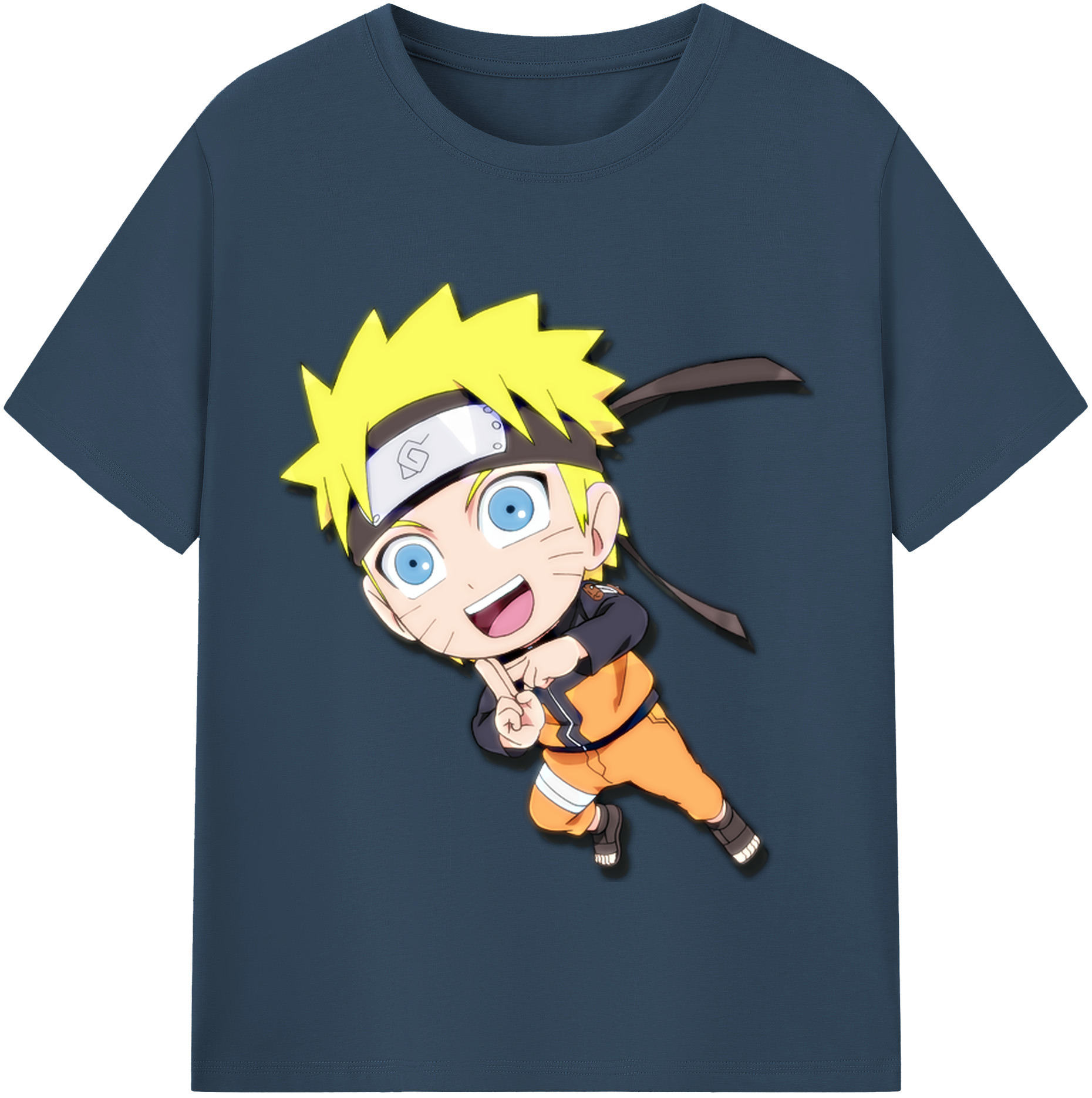 （画像用） NARUTO -ナルト- うずまき ナルト Uzumaki Naruto レディースカジュアルプリントTシャツ（綿100％）