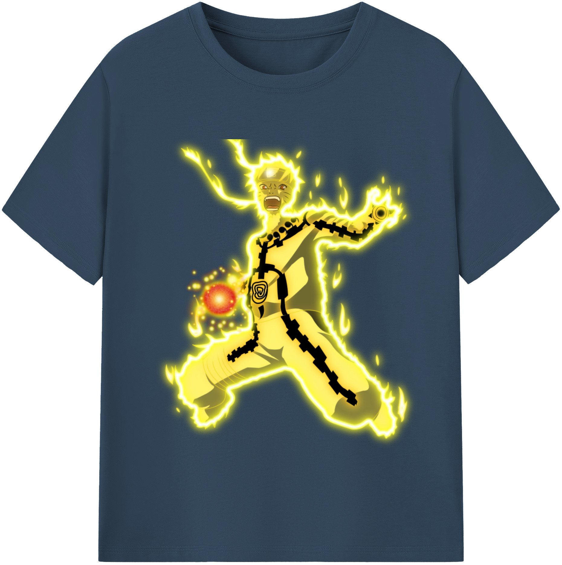 （画像用） NARUTO -ナルト- うずまき ナルト Uzumaki Naruto レディースカジュアルプリントTシャツ（綿100％）