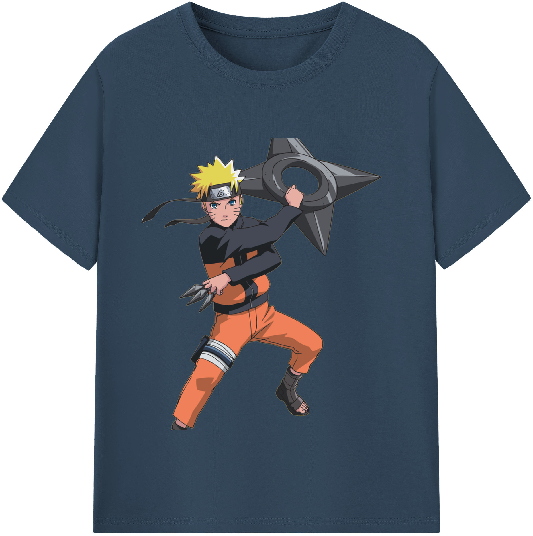 （画像用） NARUTO -ナルト- うずまき ナルト Uzumaki Naruto レディースカジュアルプリントTシャツ（綿100％）