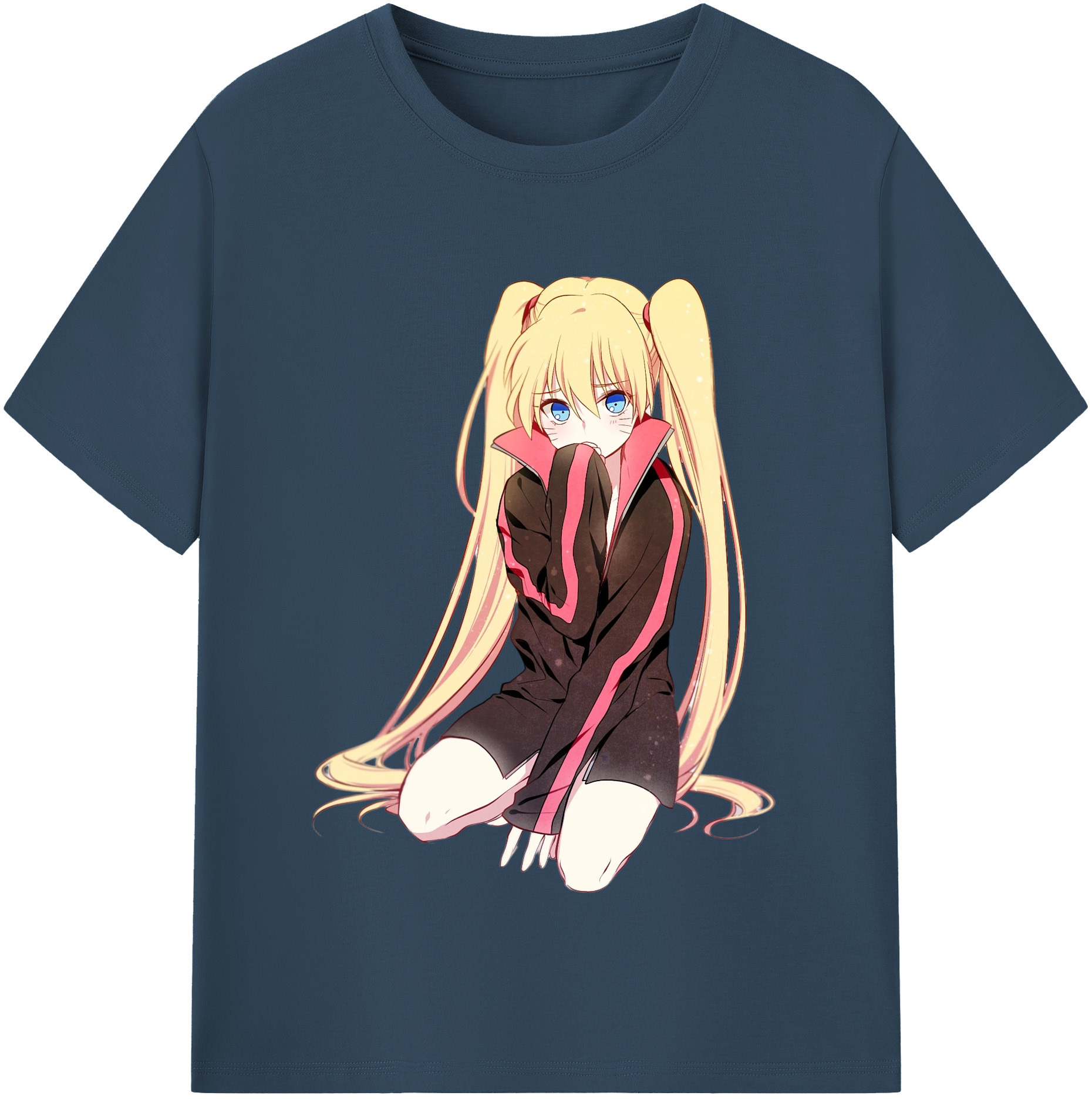 （画像用） NARUTO -ナルト- うずまき ナルト Uzumaki Naruto レディースカジュアルプリントTシャツ（綿100％）