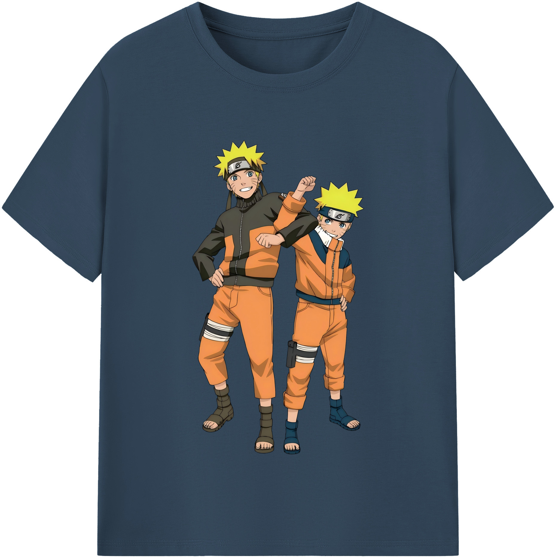 （画像用） NARUTO -ナルト- うずまき ナルト Uzumaki Naruto レディースカジュアルプリントTシャツ（綿100％）