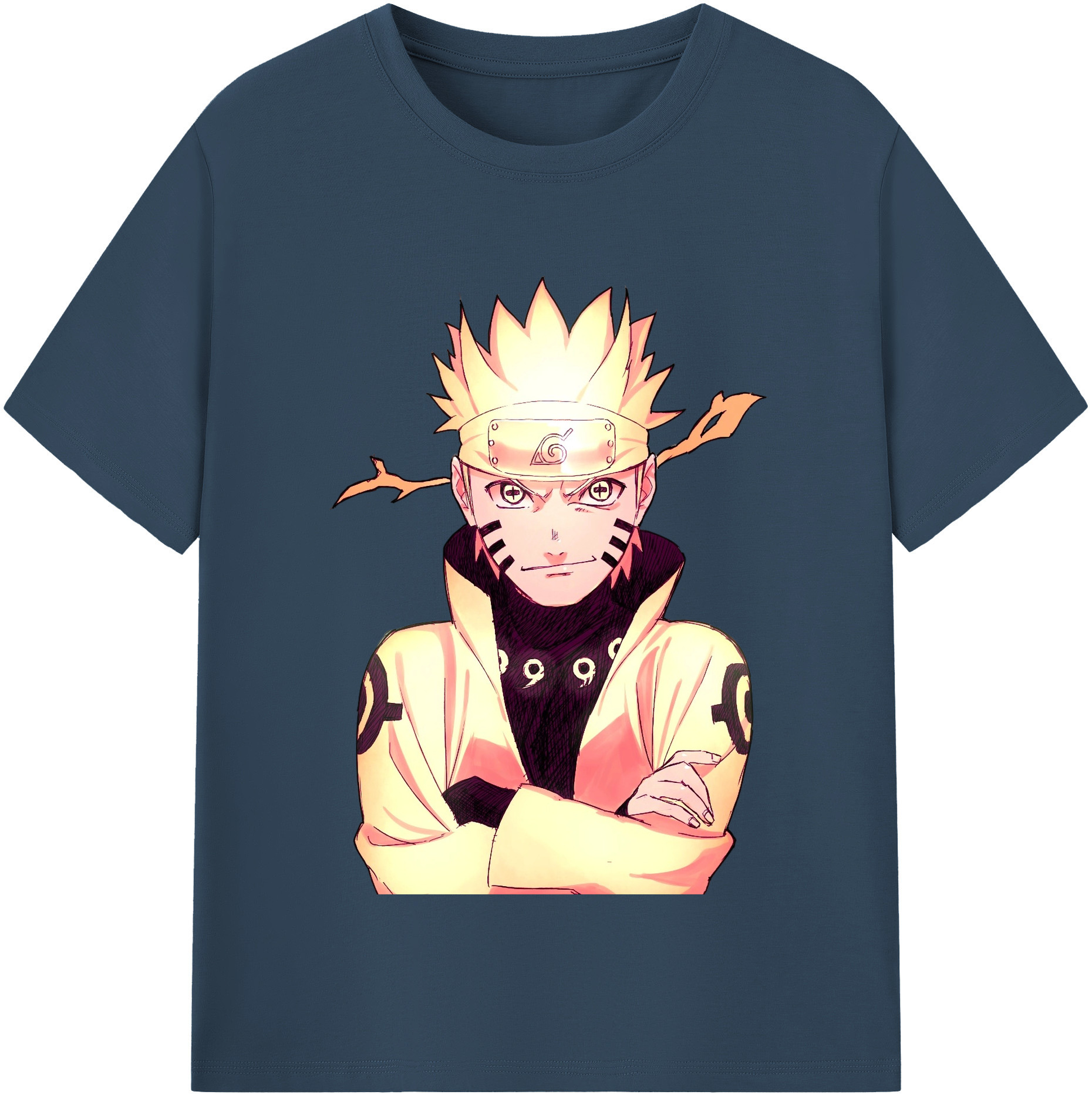 （画像用） NARUTO -ナルト- うずまき ナルト Uzumaki Naruto レディースカジュアルプリントTシャツ（綿100％）