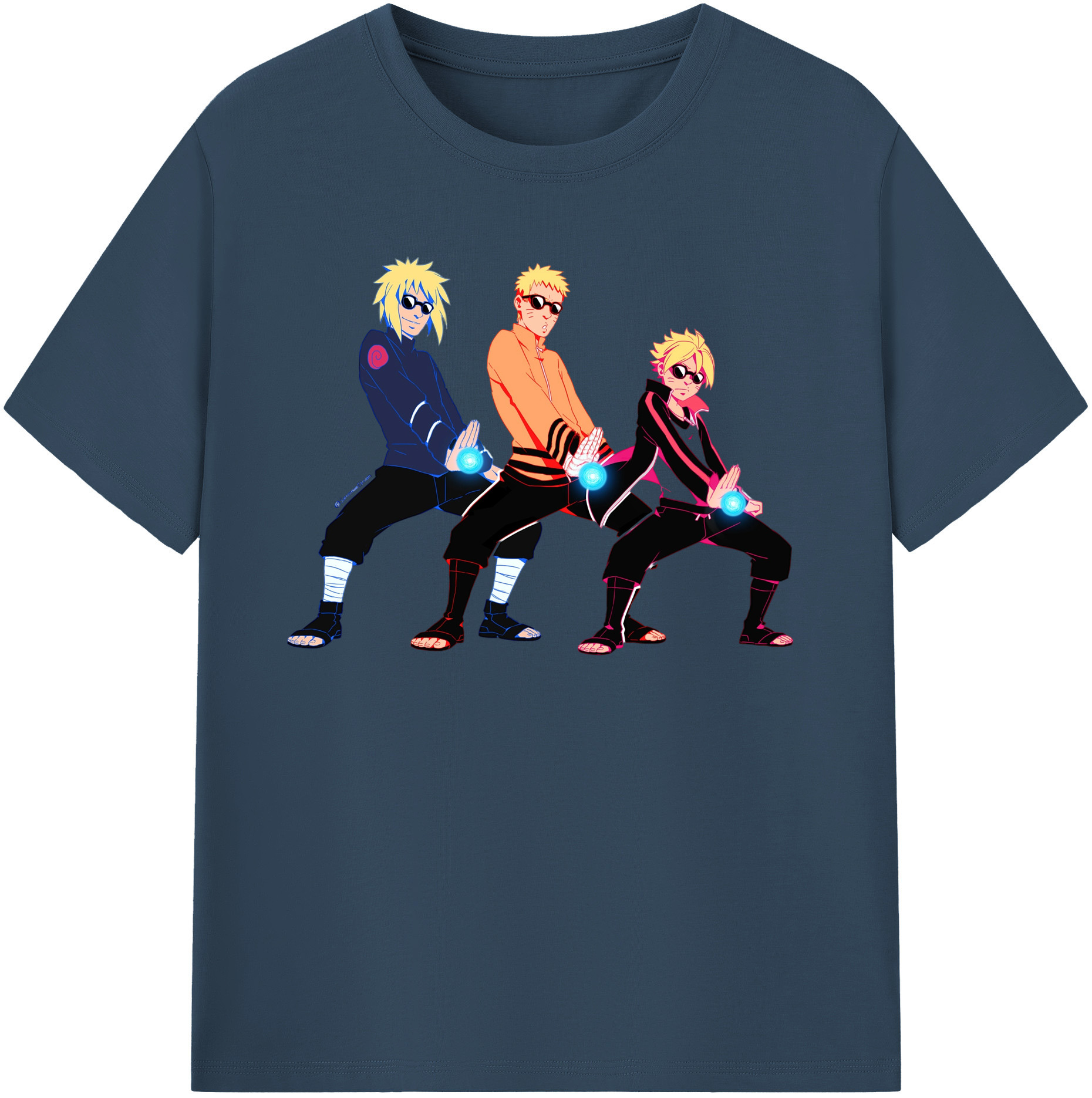 （画像用） NARUTO -ナルト- うずまき ナルト Uzumaki Naruto レディースカジュアルプリントTシャツ（綿100％）
