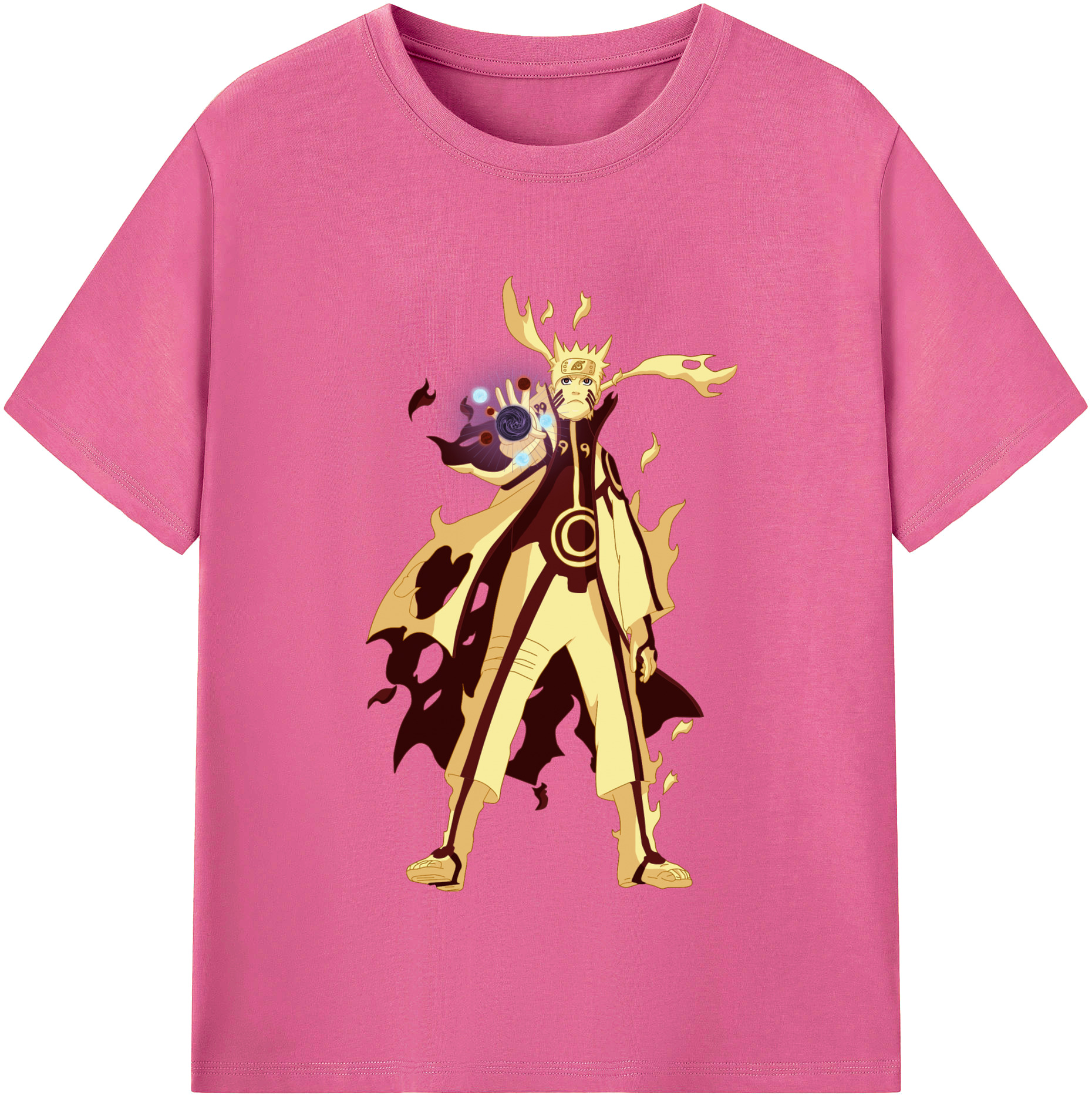 NARUTO -ナルト- うずまき ナルト Uzumaki Naruto レディースカジュアルプリントTシャツ（綿100％）