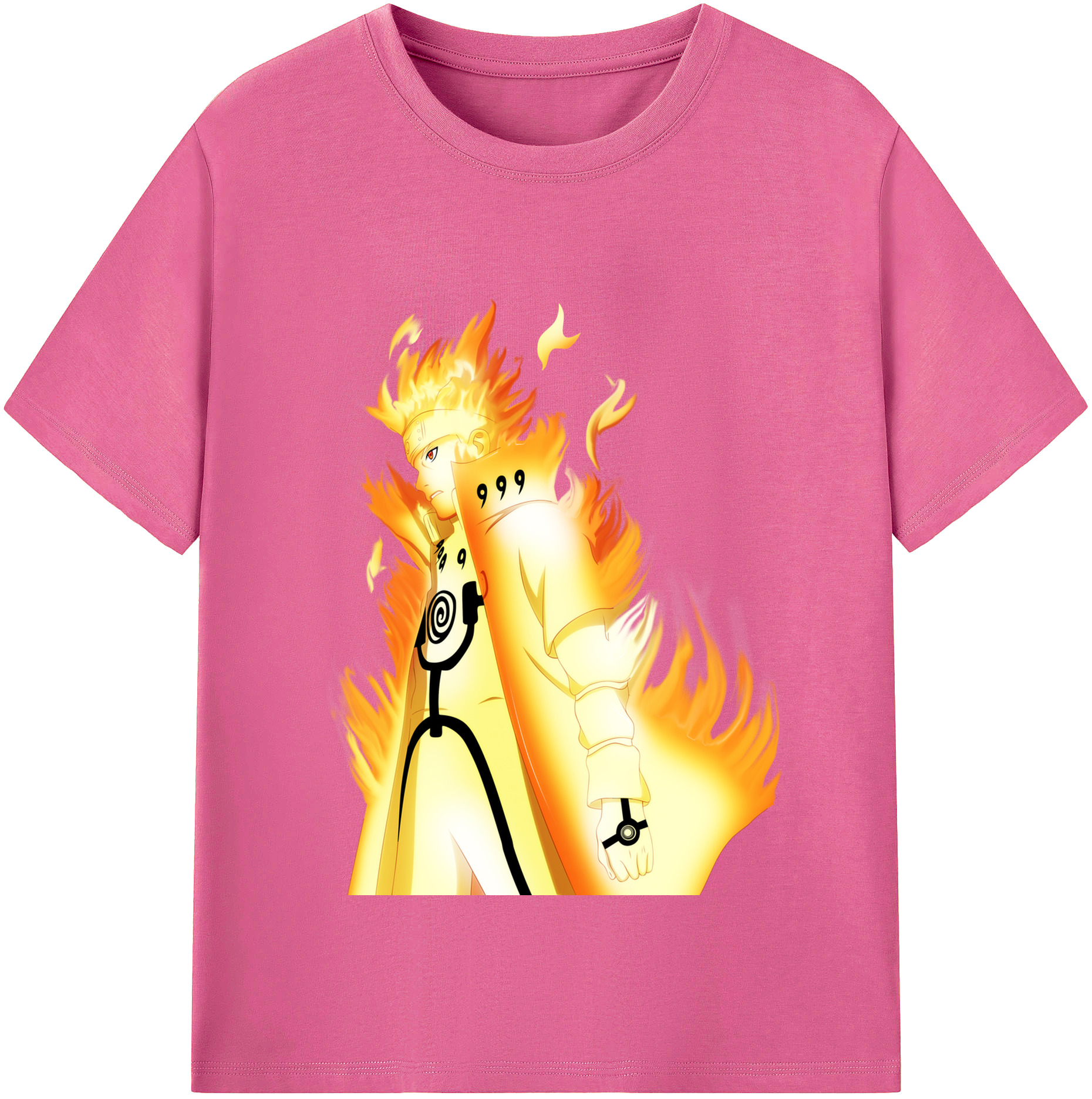 （画像用） NARUTO -ナルト- うずまき ナルト Uzumaki Naruto レディースカジュアルプリントTシャツ（綿100％）