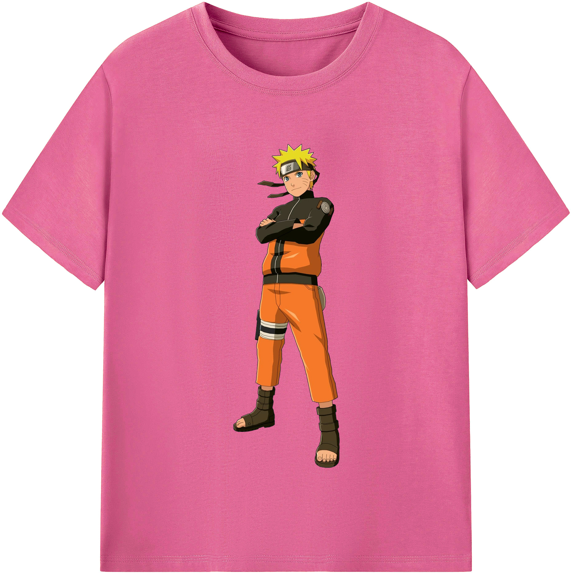 NARUTO -ナルト- うずまき ナルト Uzumaki Naruto レディースカジュアルプリントTシャツ（綿100％）