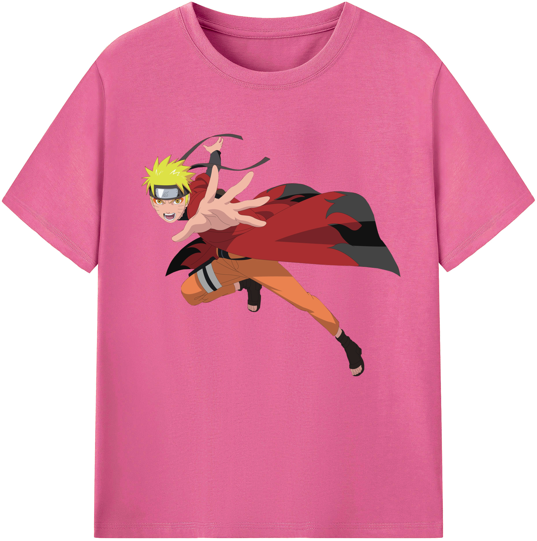 （画像用） NARUTO -ナルト- うずまき ナルト Uzumaki Naruto レディースカジュアルプリントTシャツ（綿100％）