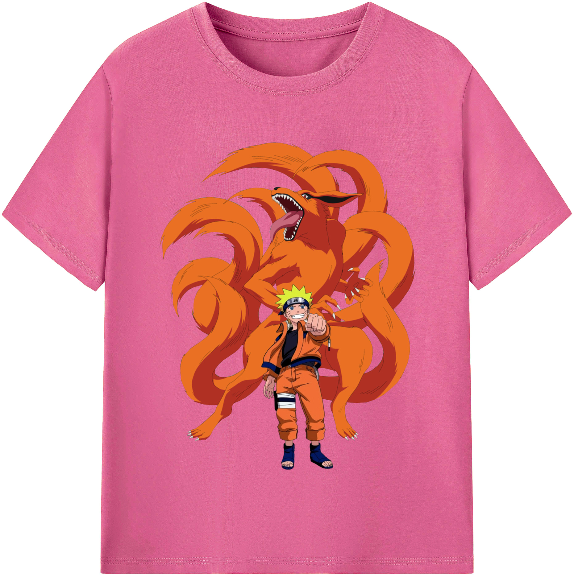 （画像用） NARUTO -ナルト- うずまき ナルト Uzumaki Naruto レディースカジュアルプリントTシャツ（綿100％）