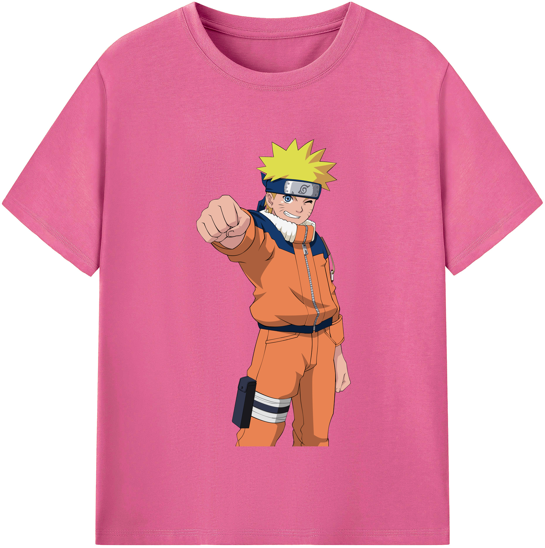 NARUTO -ナルト- うずまき ナルト Uzumaki Naruto レディースカジュアルプリントTシャツ（綿100％）