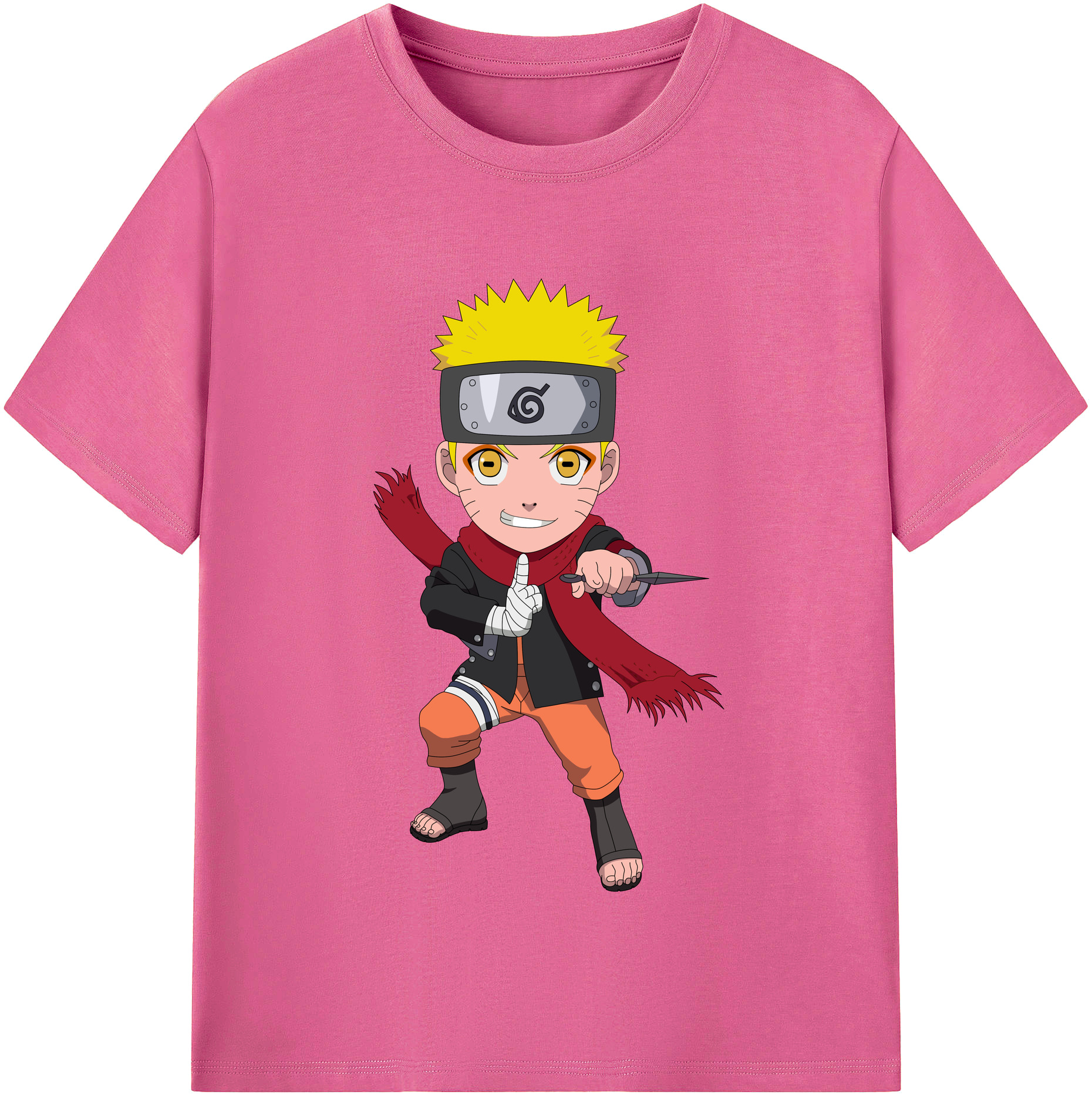 （画像用） NARUTO -ナルト- うずまき ナルト Uzumaki Naruto レディースカジュアルプリントTシャツ（綿100％）