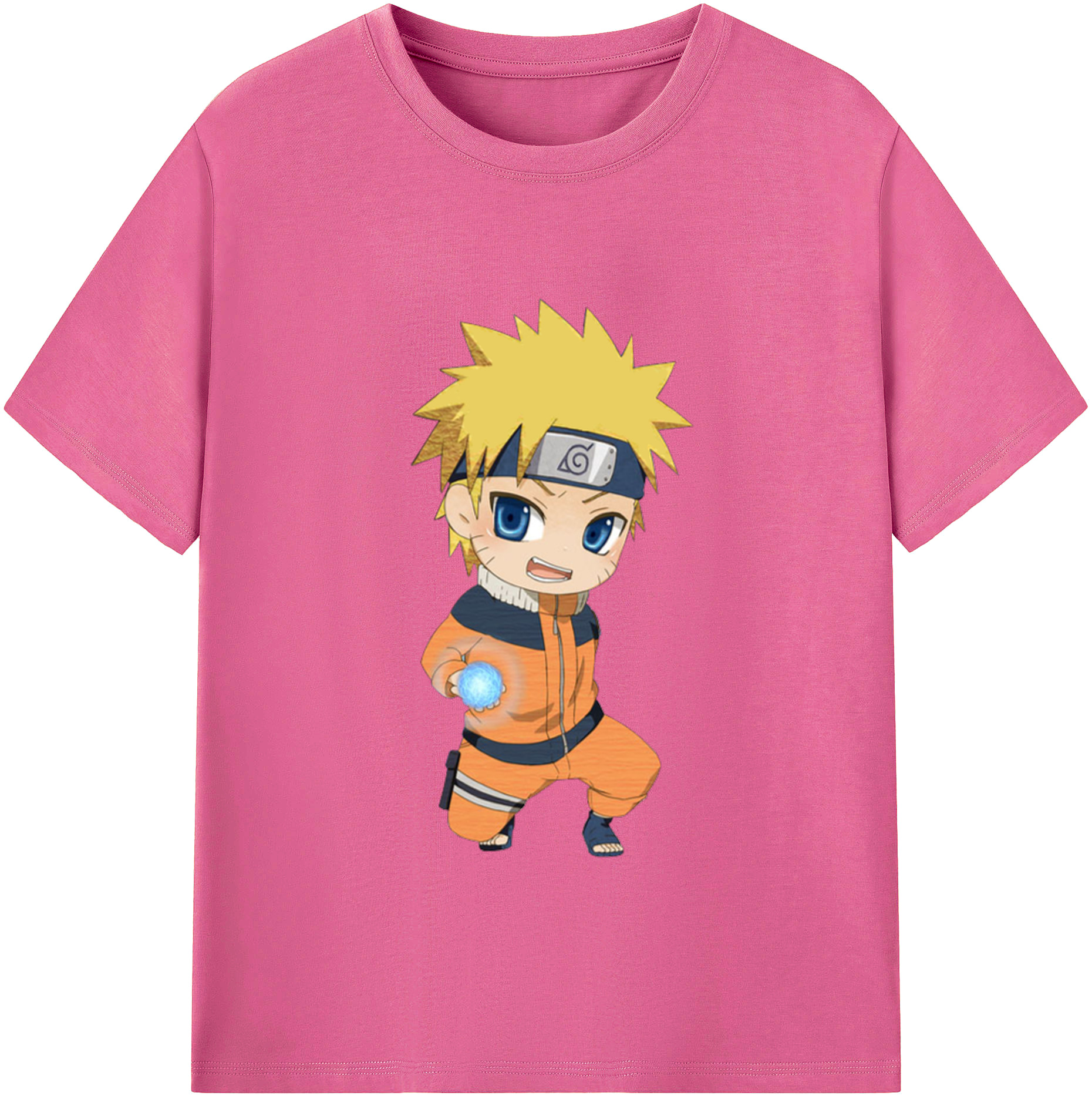 NARUTO -ナルト- うずまき ナルト Uzumaki Naruto レディースカジュアルプリントTシャツ（綿100％）