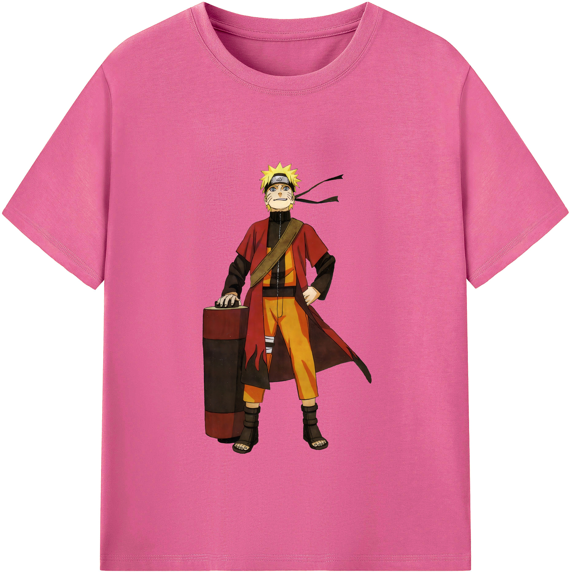 （画像用） NARUTO -ナルト- うずまき ナルト Uzumaki Naruto レディースカジュアルプリントTシャツ（綿100％）