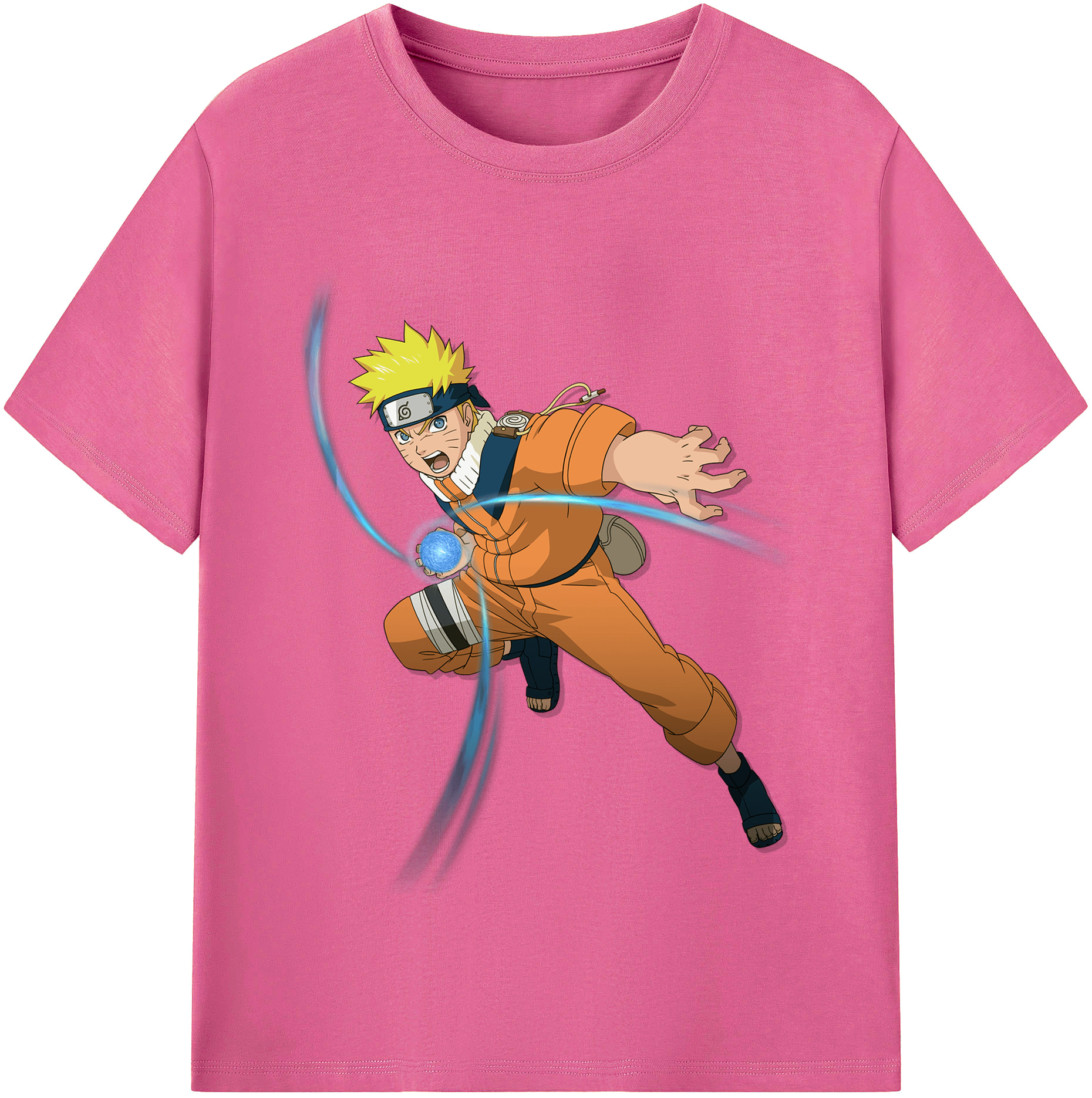 （画像用） NARUTO -ナルト- うずまき ナルト Uzumaki Naruto レディースカジュアルプリントTシャツ（綿100％）