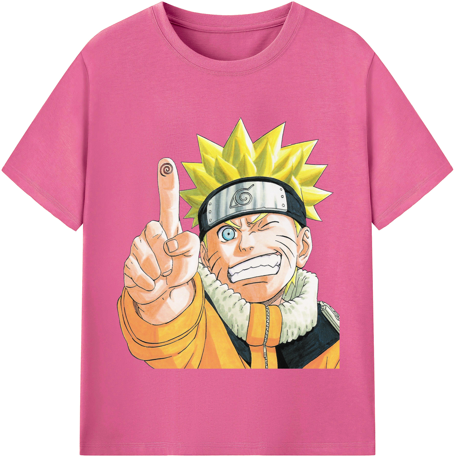 （画像用） NARUTO -ナルト- うずまき ナルト Uzumaki Naruto レディースカジュアルプリントTシャツ（綿100％）