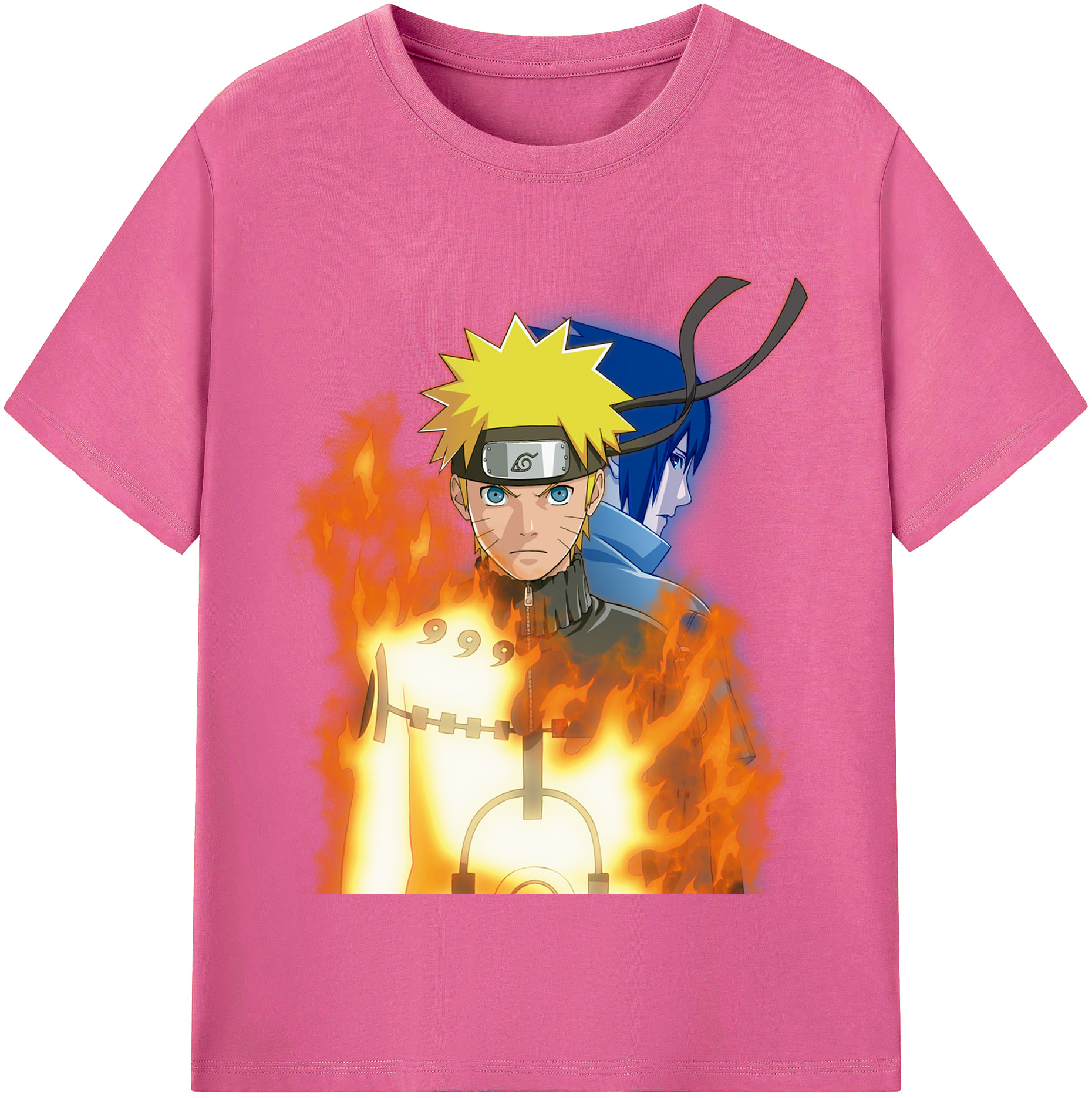 （画像用） NARUTO -ナルト- うずまき ナルト Uzumaki Naruto レディースカジュアルプリントTシャツ（綿100％）