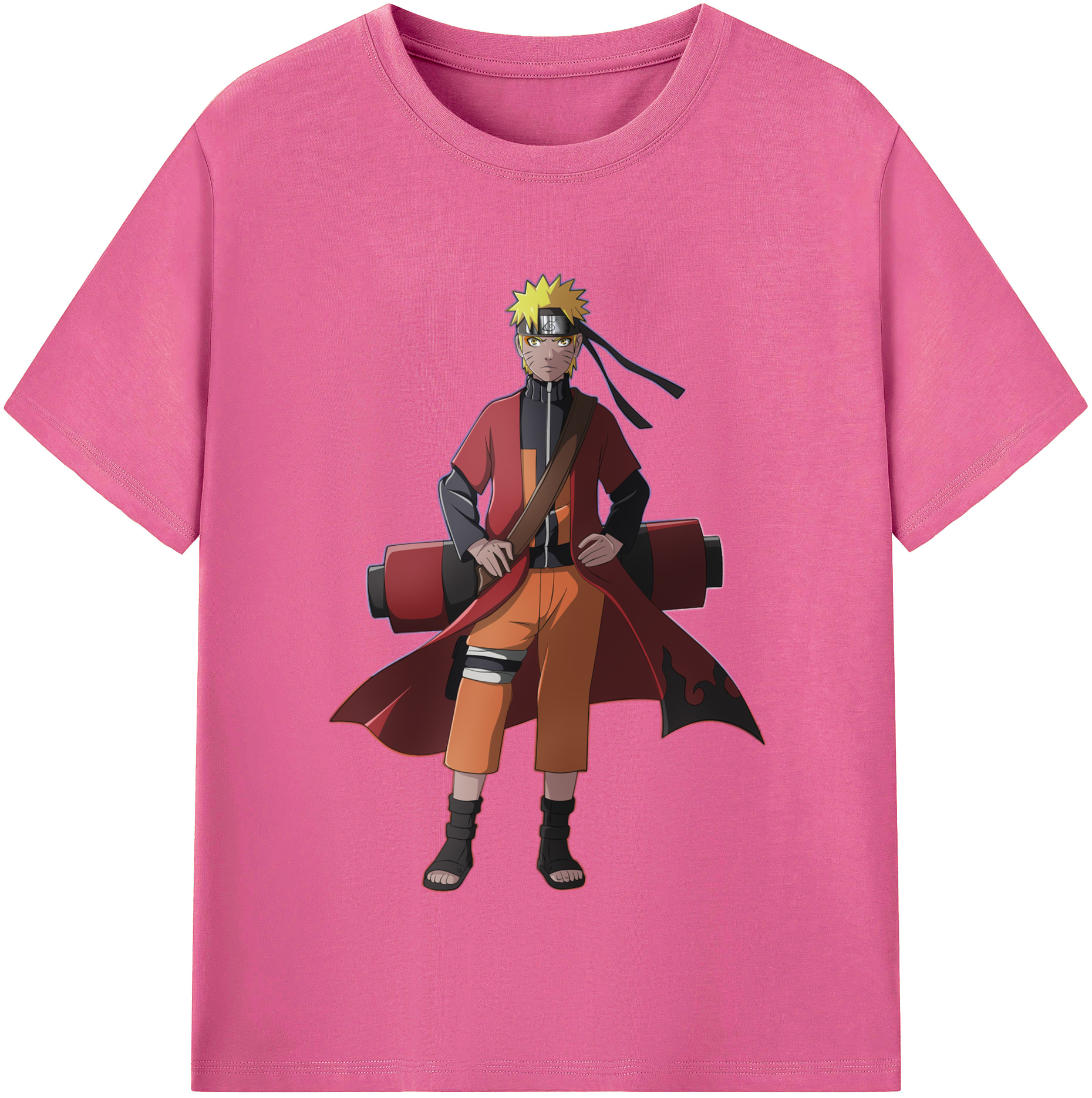 （画像用） NARUTO -ナルト- うずまき ナルト Uzumaki Naruto レディースカジュアルプリントTシャツ（綿100％）