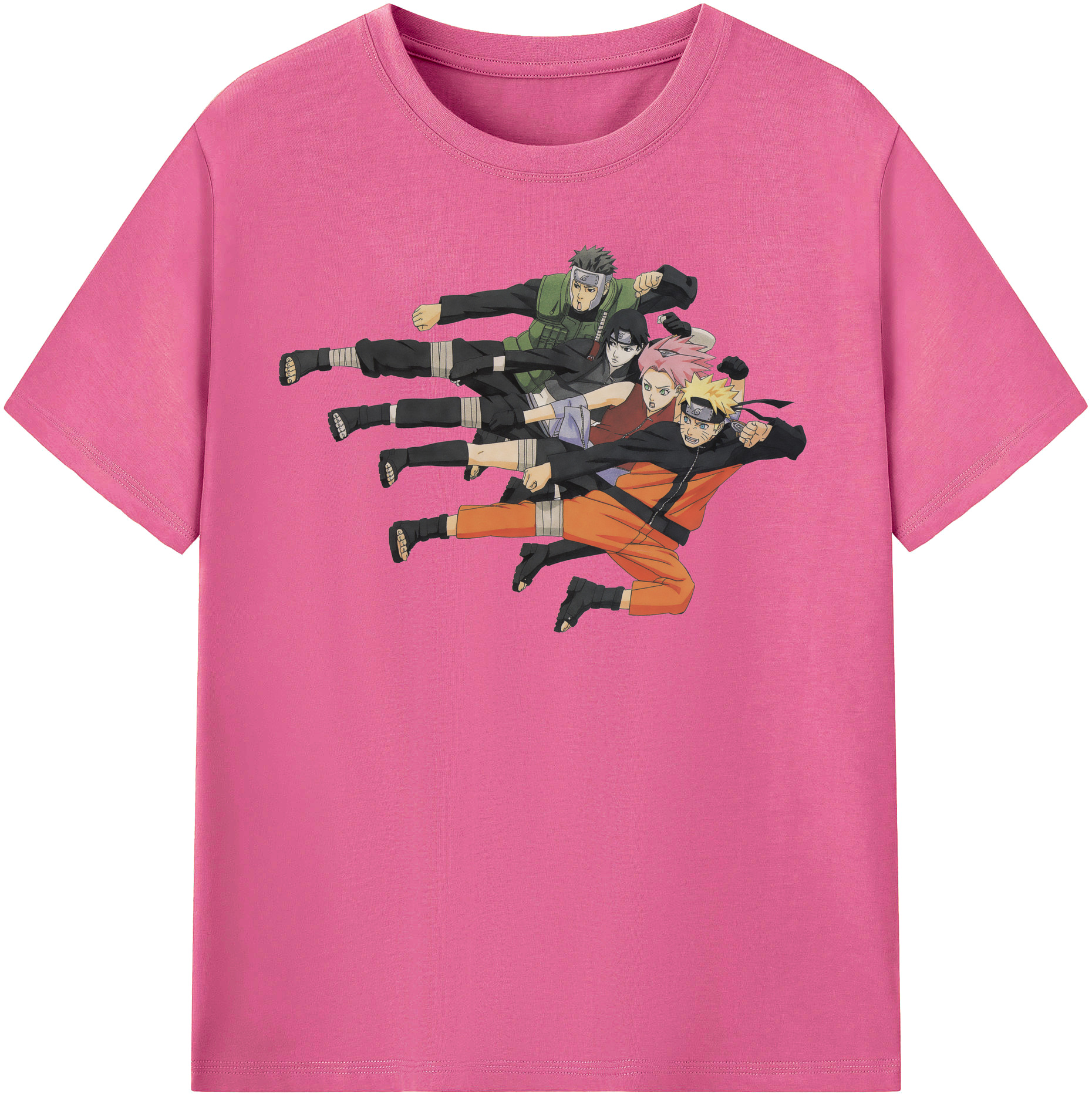 （画像用） NARUTO -ナルト- うずまき ナルト Uzumaki Naruto レディースカジュアルプリントTシャツ（綿100％）