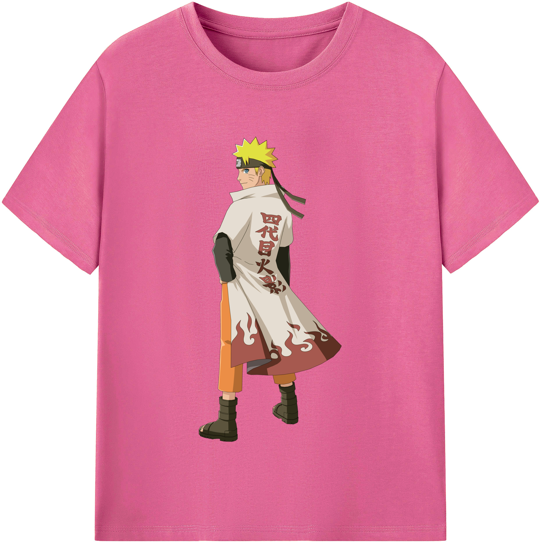 （画像用） NARUTO -ナルト- うずまき ナルト Uzumaki Naruto レディースカジュアルプリントTシャツ（綿100％）