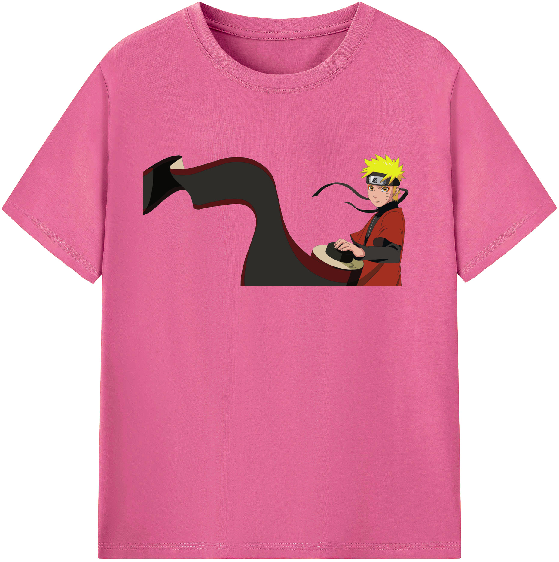 （画像用） NARUTO -ナルト- うずまき ナルト Uzumaki Naruto レディースカジュアルプリントTシャツ（綿100％）