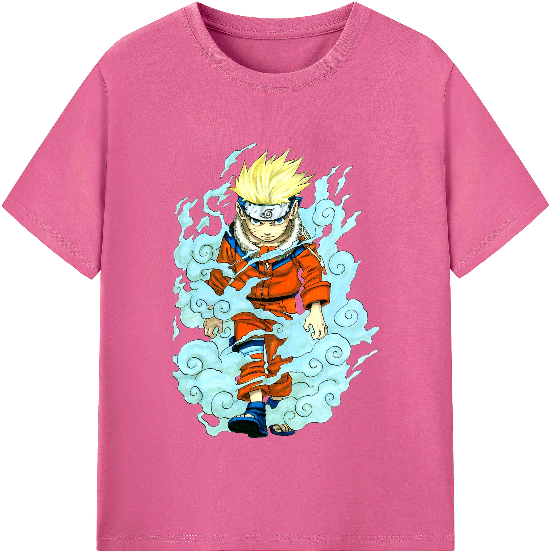 （画像用） NARUTO -ナルト- うずまき ナルト Uzumaki Naruto レディースカジュアルプリントTシャツ（綿100％）