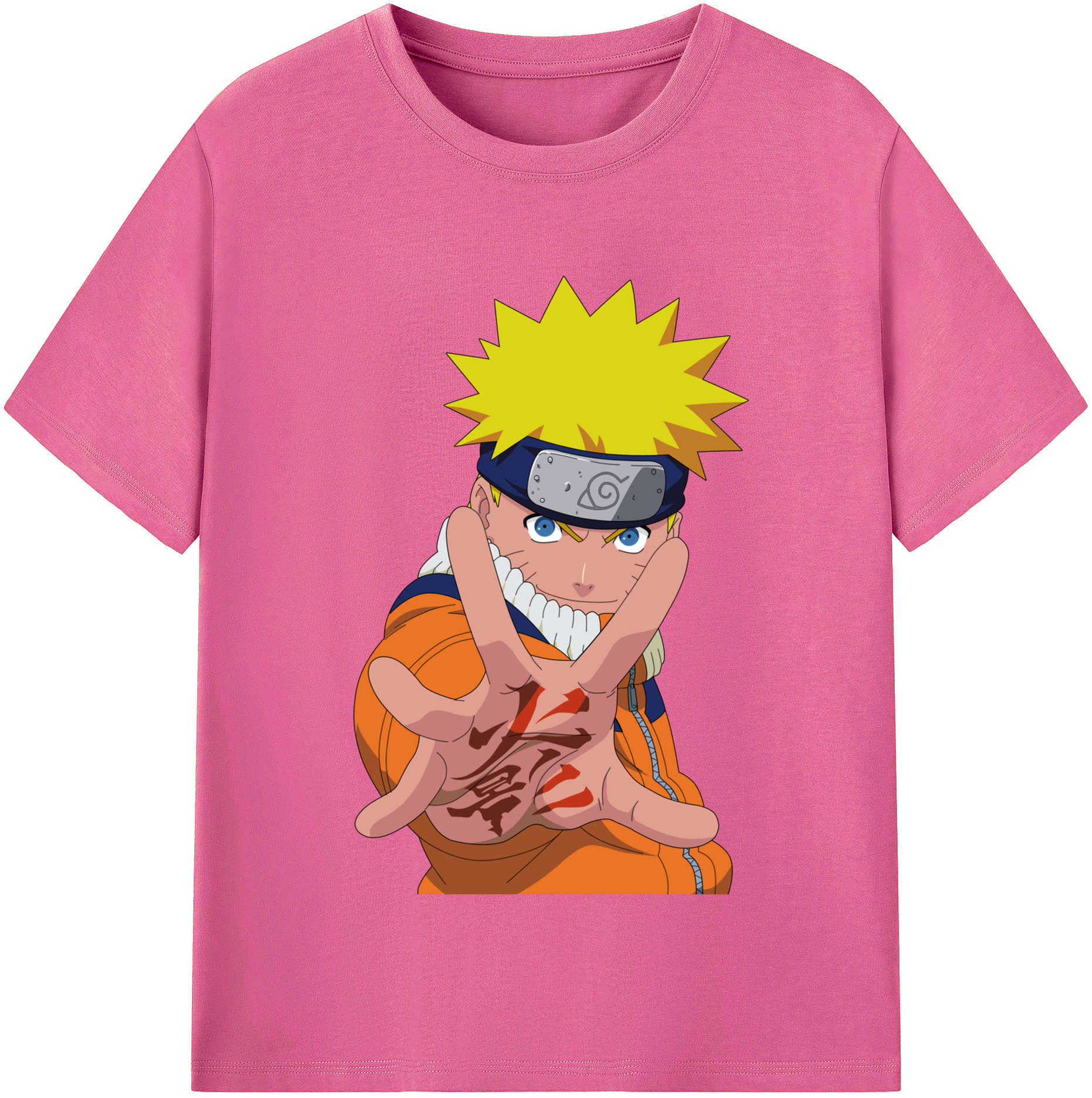 （画像用） NARUTO -ナルト- うずまき ナルト Uzumaki Naruto レディースカジュアルプリントTシャツ（綿100％）