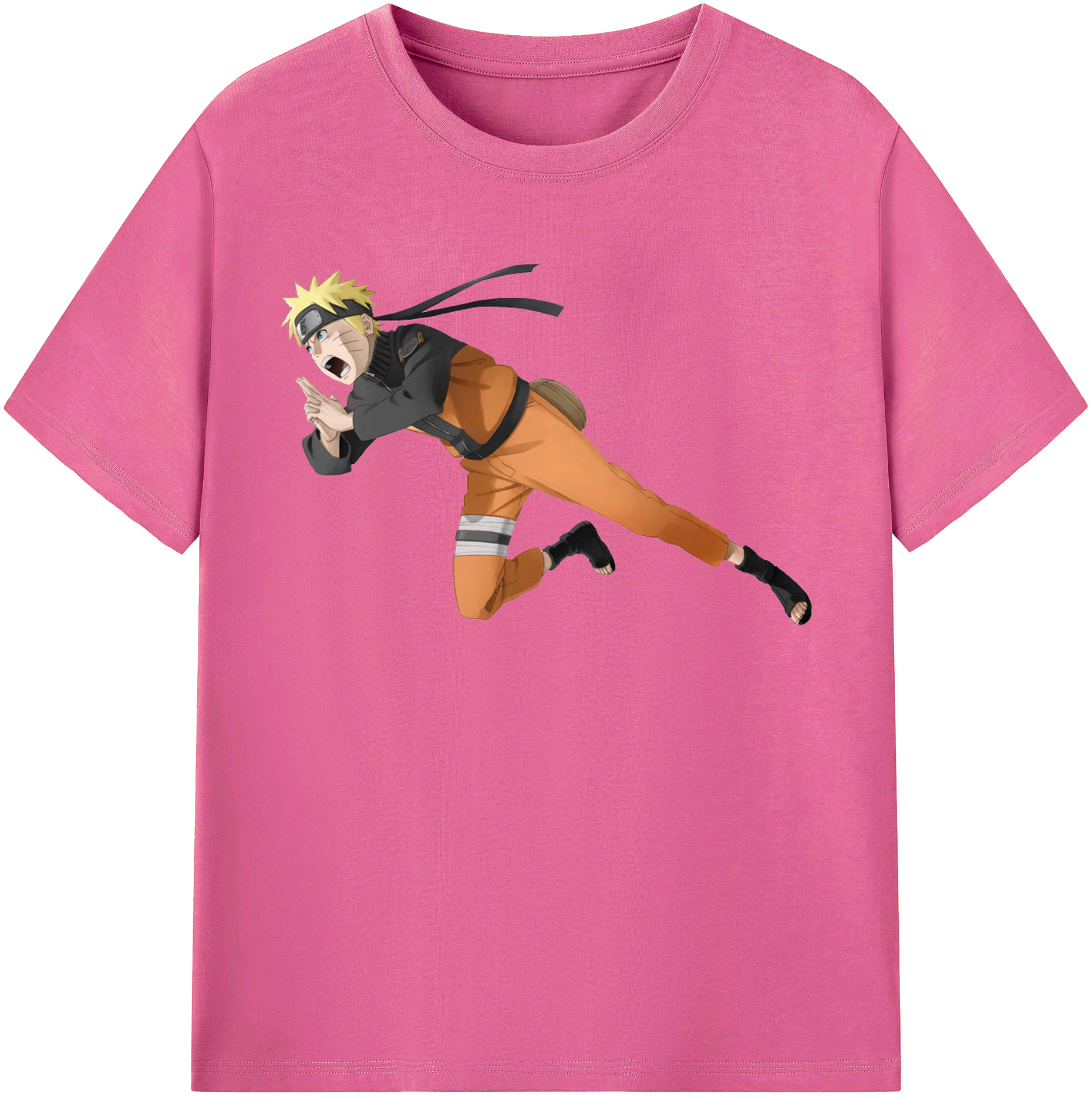 （画像用） NARUTO -ナルト- うずまき ナルト Uzumaki Naruto レディースカジュアルプリントTシャツ（綿100％）
