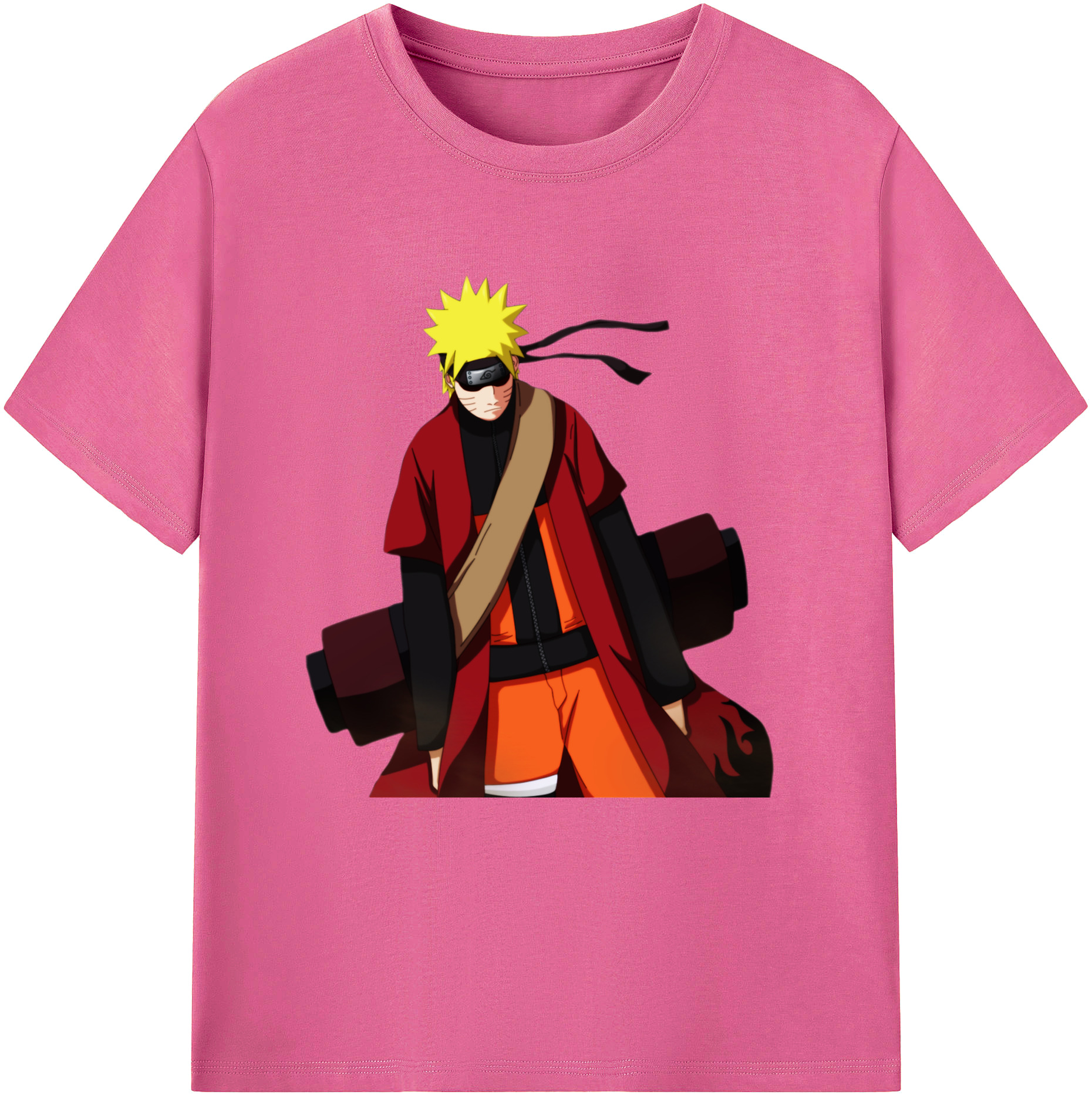 （画像用） NARUTO -ナルト- うずまき ナルト Uzumaki Naruto レディースカジュアルプリントTシャツ（綿100％）