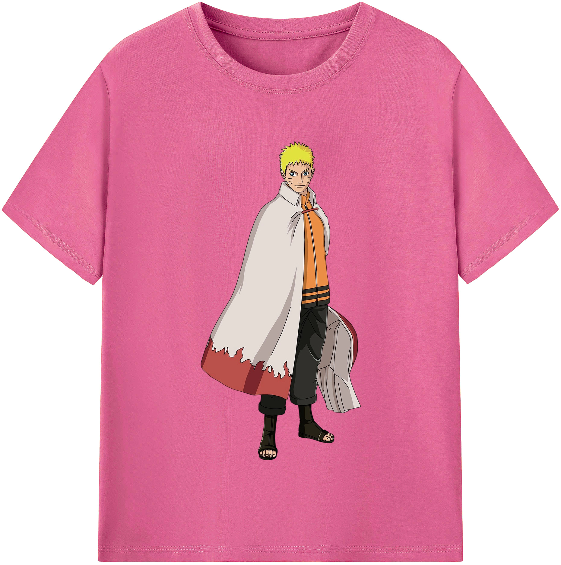 （画像用） NARUTO -ナルト- うずまき ナルト Uzumaki Naruto レディースカジュアルプリントTシャツ（綿100％）