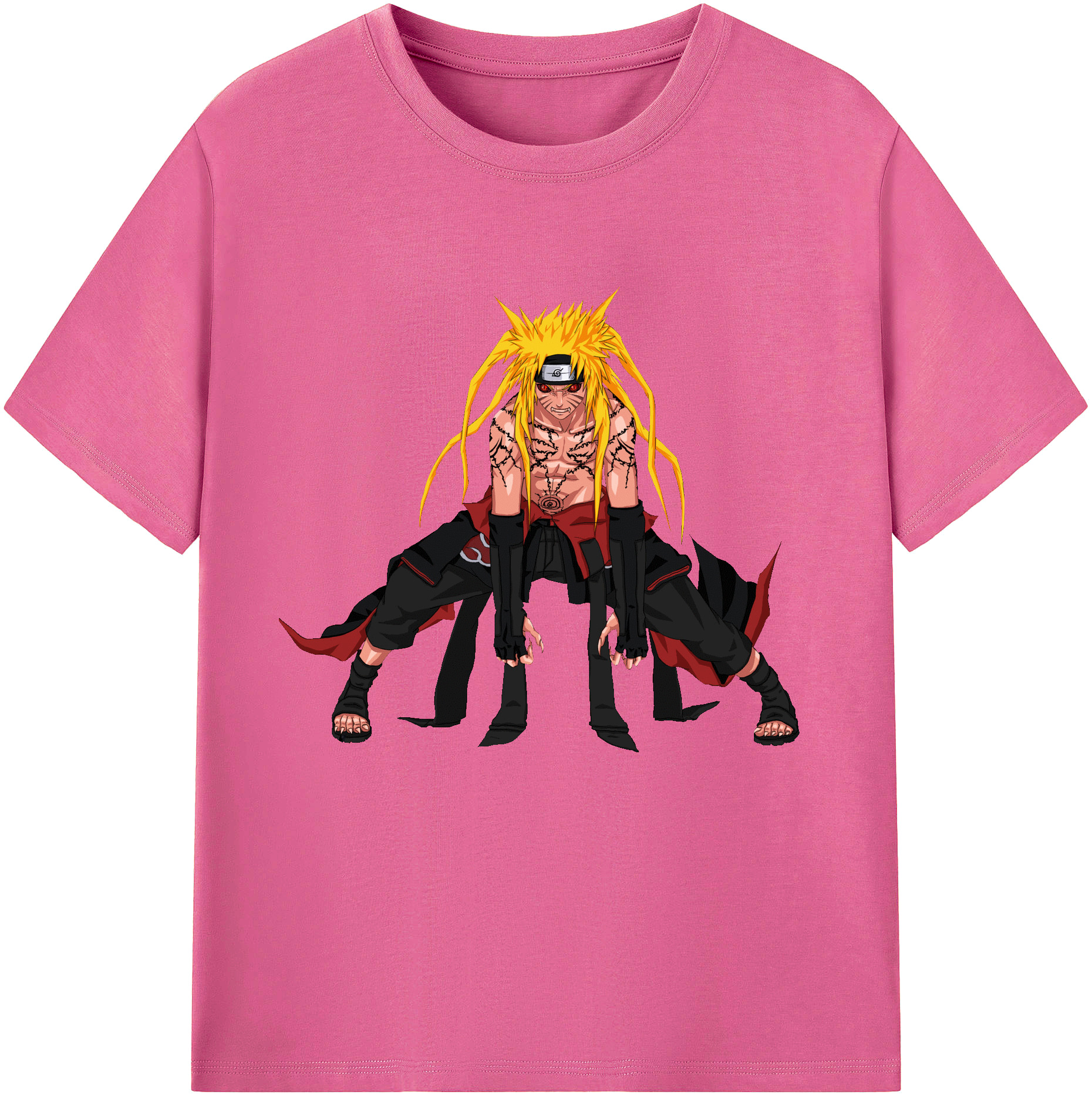 （画像用） NARUTO -ナルト- うずまき ナルト Uzumaki Naruto レディースカジュアルプリントTシャツ（綿100％）