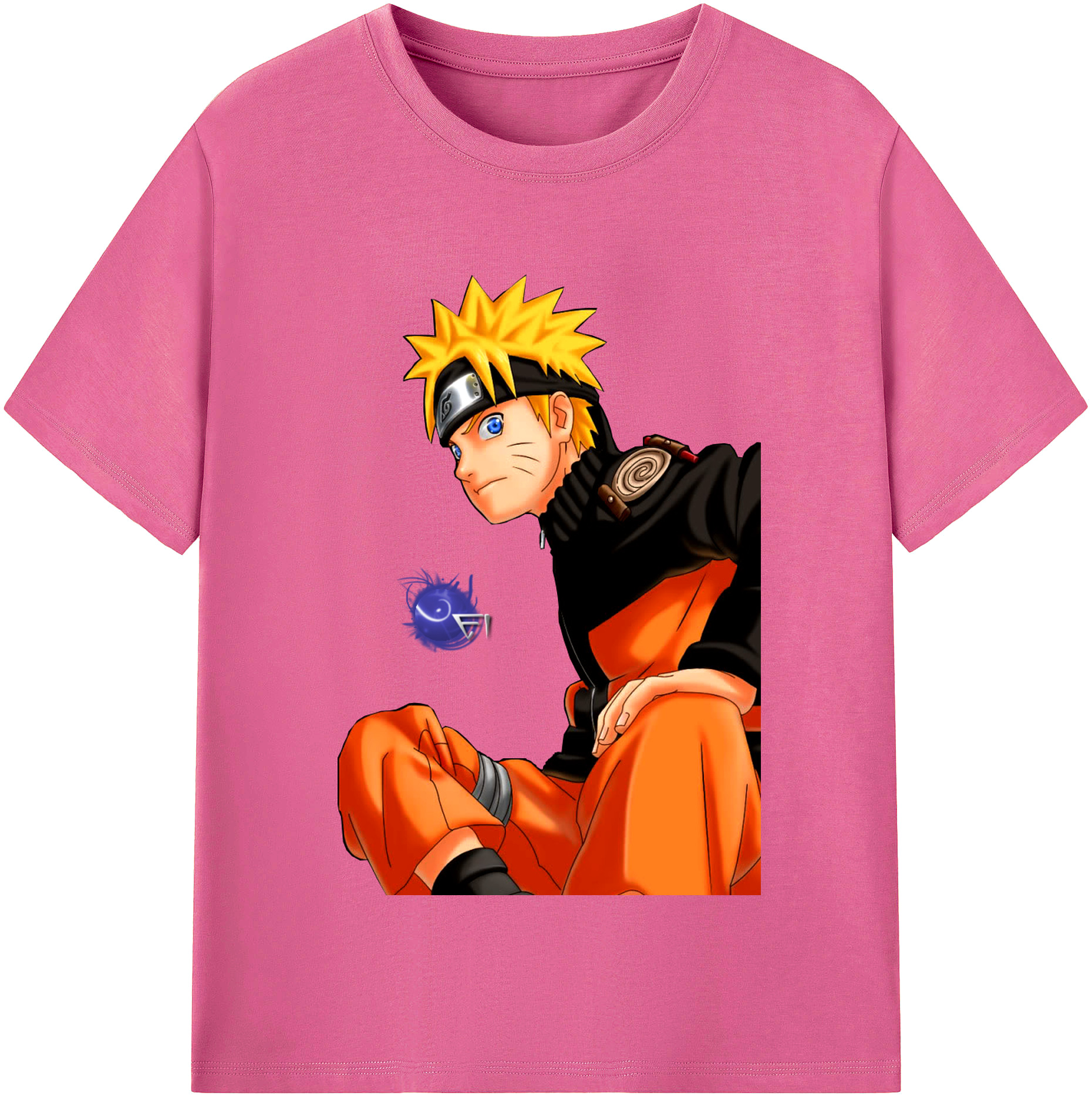 （画像用） NARUTO -ナルト- うずまき ナルト Uzumaki Naruto レディースカジュアルプリントTシャツ（綿100％）