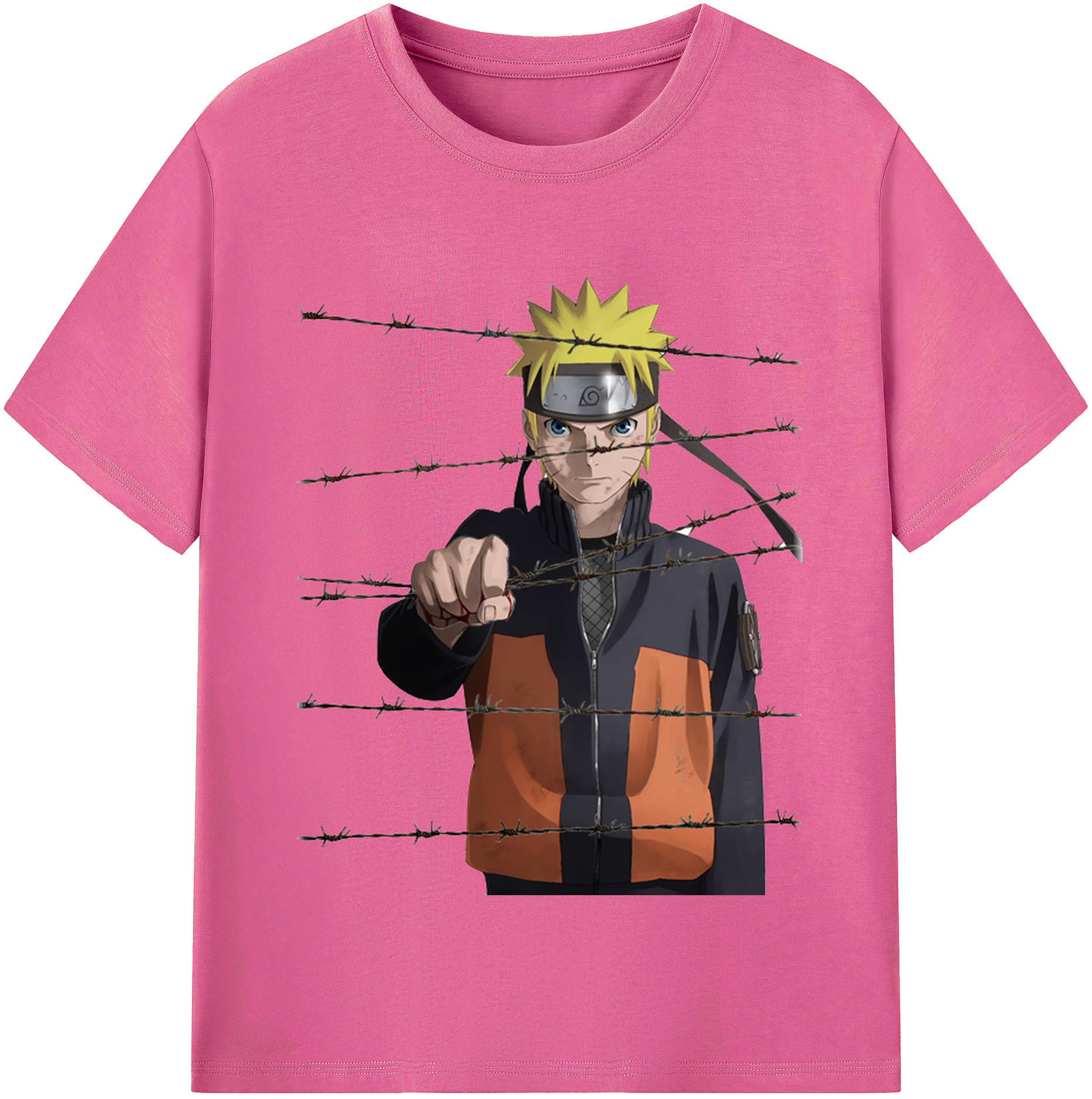 （画像用） NARUTO -ナルト- うずまき ナルト Uzumaki Naruto レディースカジュアルプリントTシャツ（綿100％）