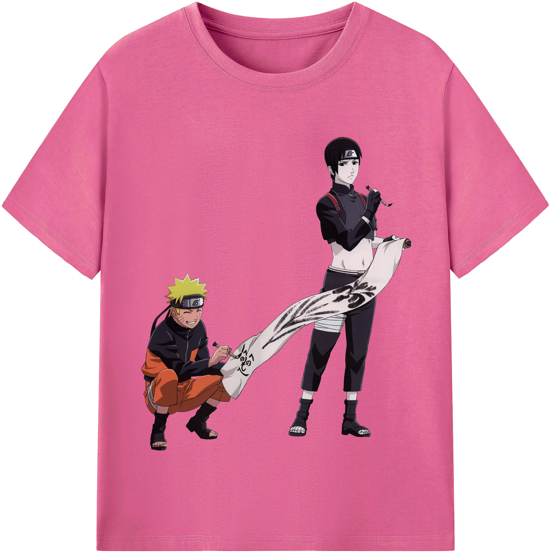 （画像用） NARUTO -ナルト- うずまき ナルト Uzumaki Naruto レディースカジュアルプリントTシャツ（綿100％）