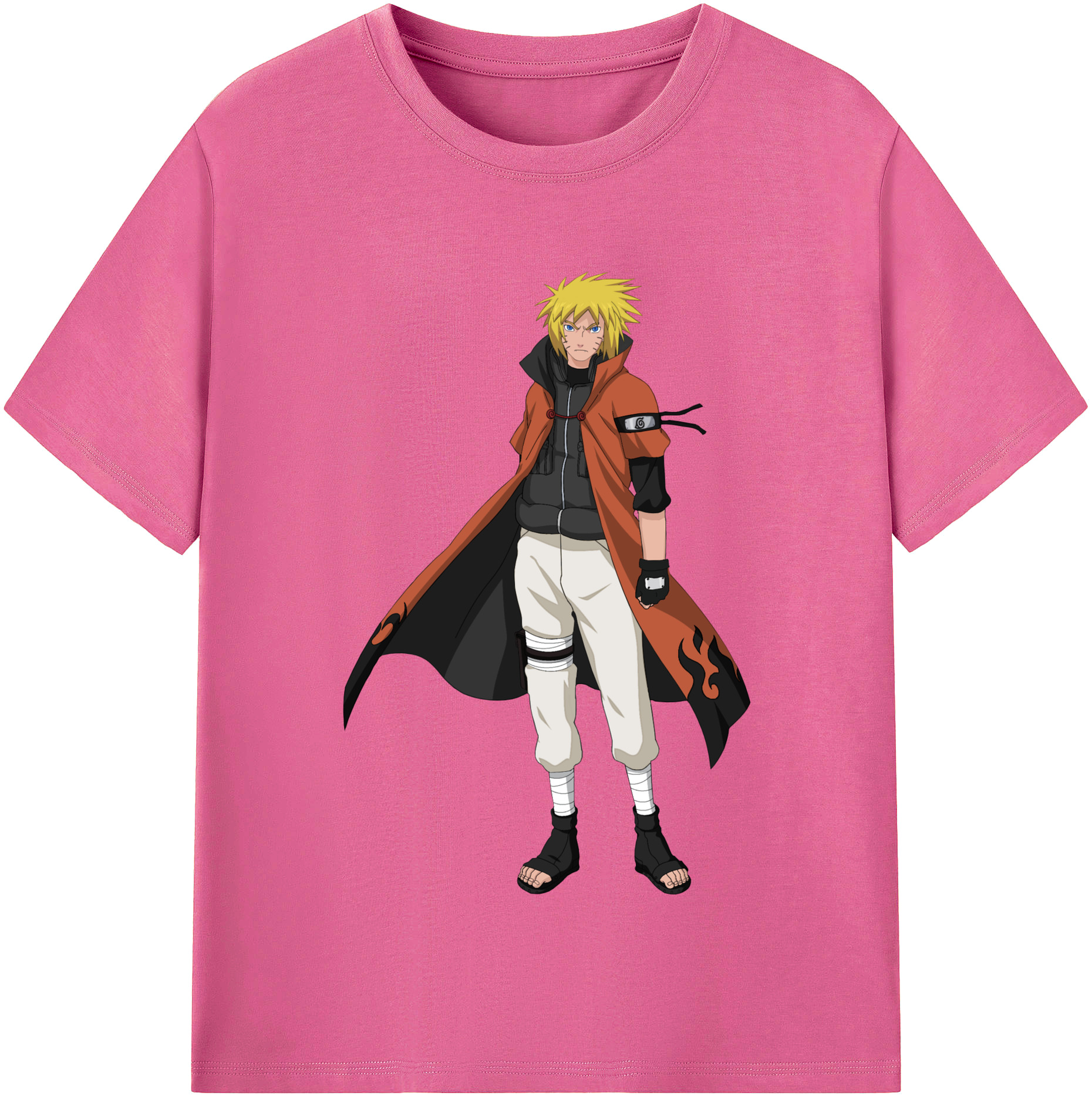 （画像用） NARUTO -ナルト- うずまき ナルト Uzumaki Naruto レディースカジュアルプリントTシャツ（綿100％）
