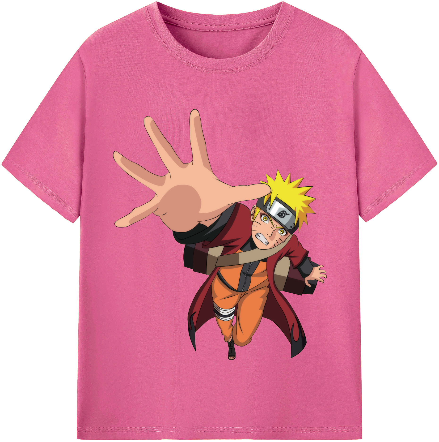 （画像用） NARUTO -ナルト- うずまき ナルト Uzumaki Naruto レディースカジュアルプリントTシャツ（綿100％）
