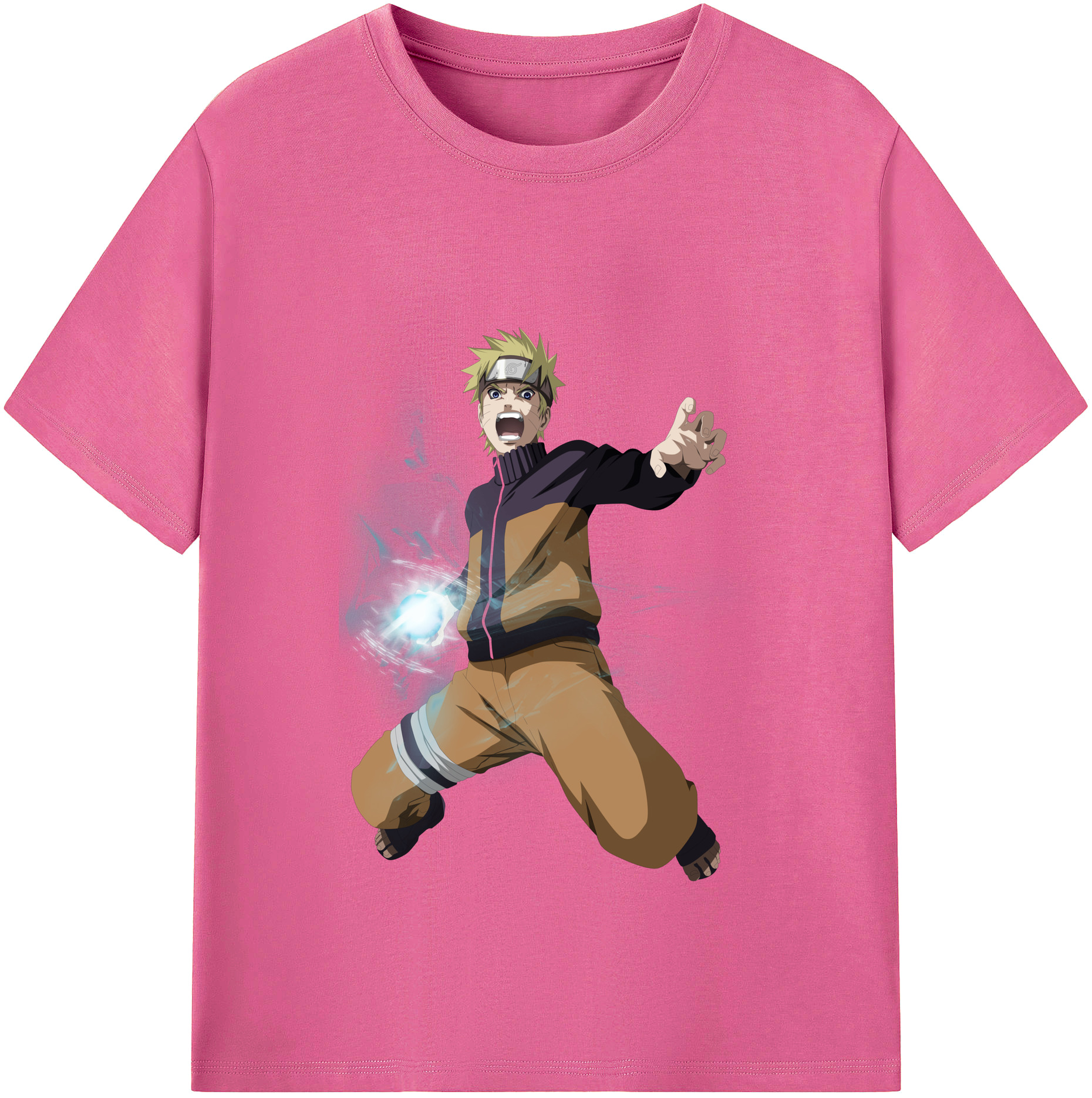 （画像用） NARUTO -ナルト- うずまき ナルト Uzumaki Naruto レディースカジュアルプリントTシャツ（綿100％）