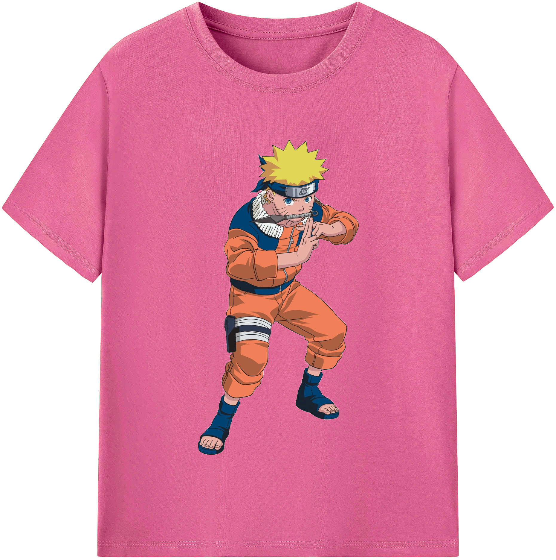 NARUTO -ナルト- うずまき ナルト Uzumaki Naruto レディースカジュアルプリントTシャツ（綿100％）
