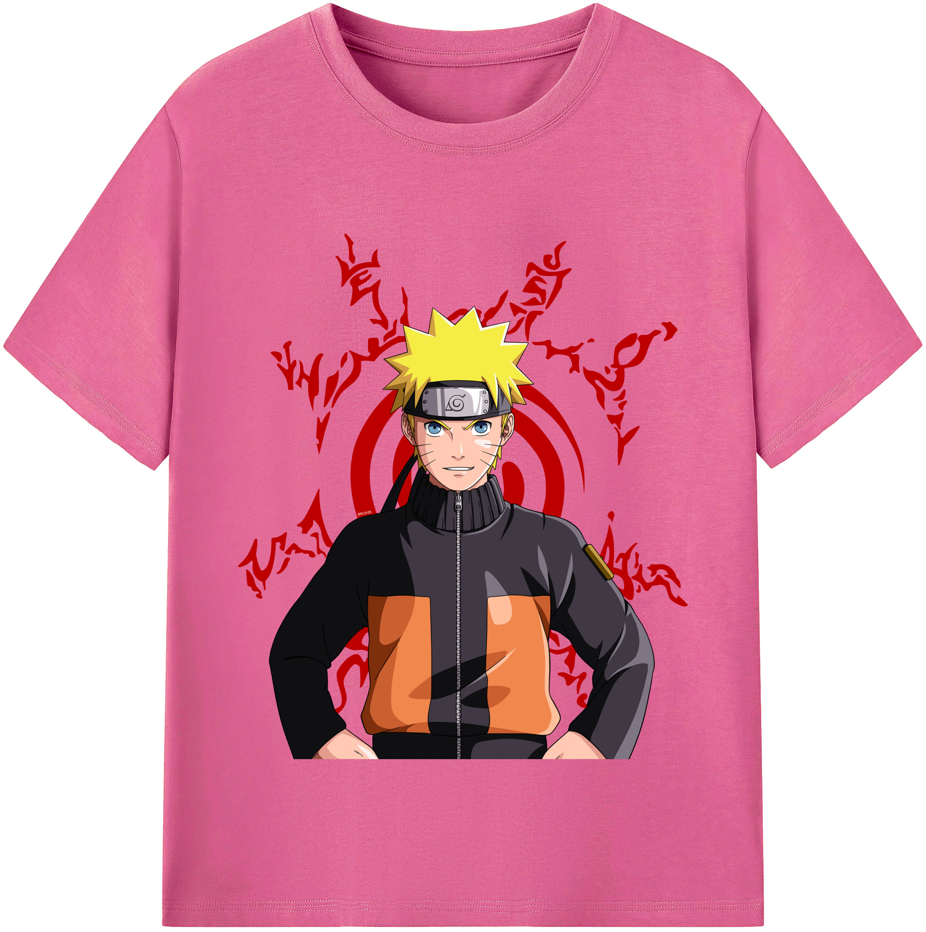 （画像用） NARUTO -ナルト- うずまき ナルト Uzumaki Naruto レディースカジュアルプリントTシャツ（綿100％）