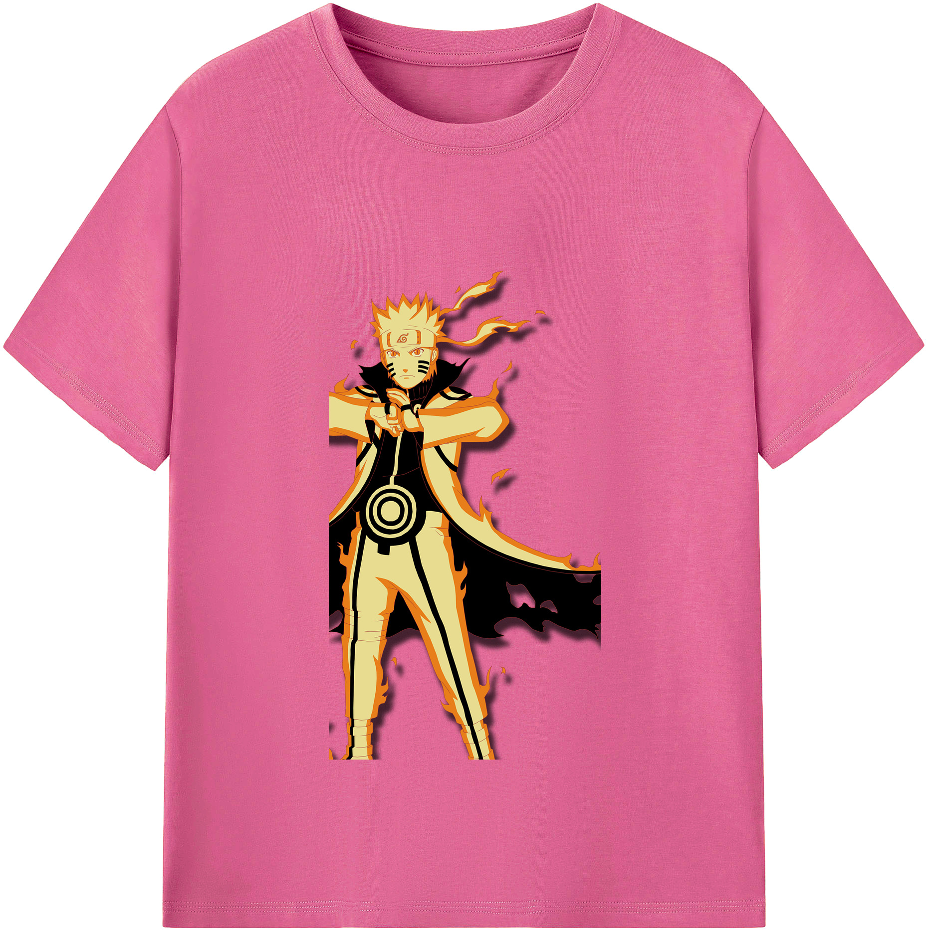 （画像用） NARUTO -ナルト- うずまき ナルト Uzumaki Naruto レディースカジュアルプリントTシャツ（綿100％）