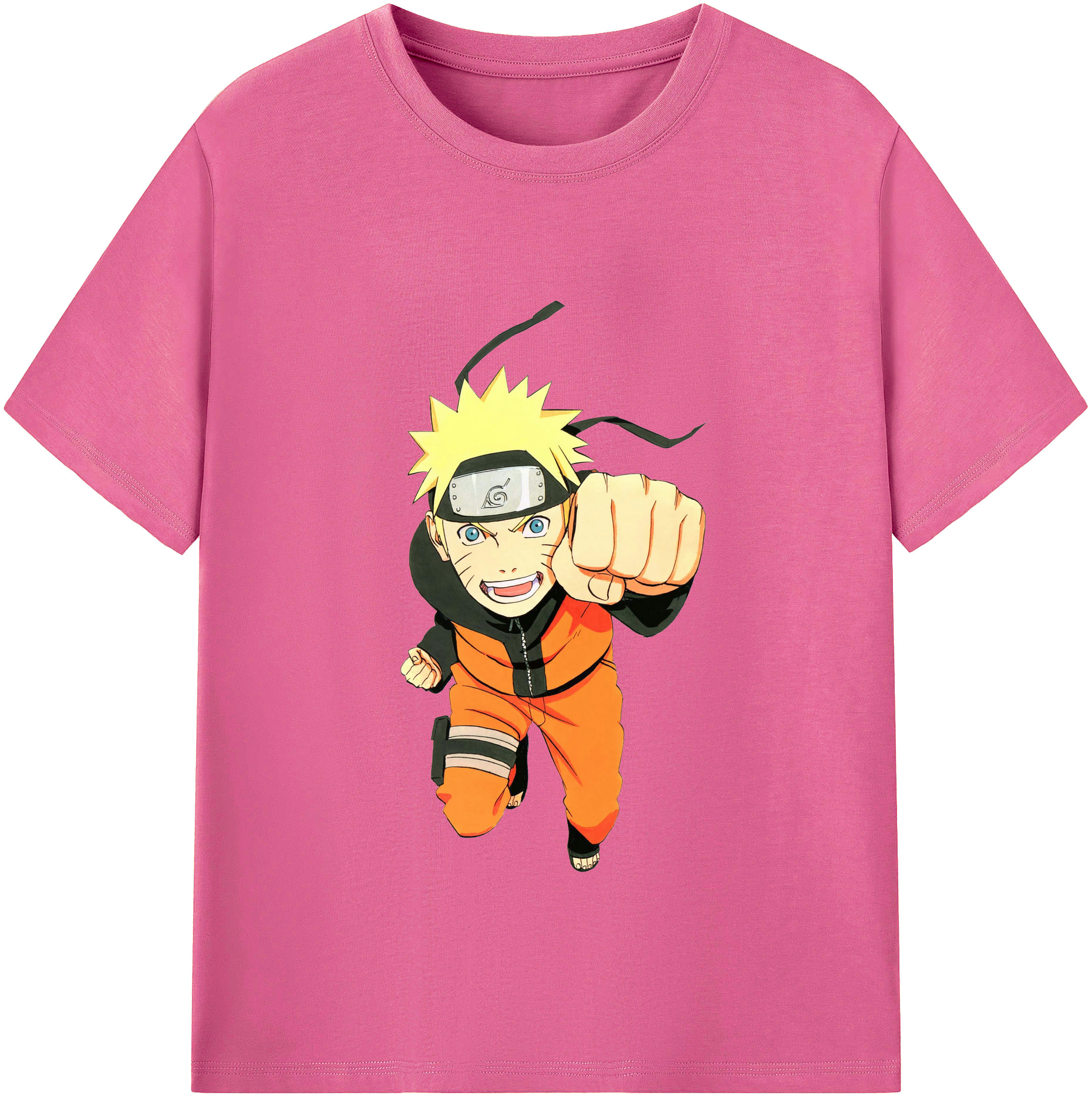 （画像用） NARUTO -ナルト- うずまき ナルト Uzumaki Naruto レディースカジュアルプリントTシャツ（綿100％）