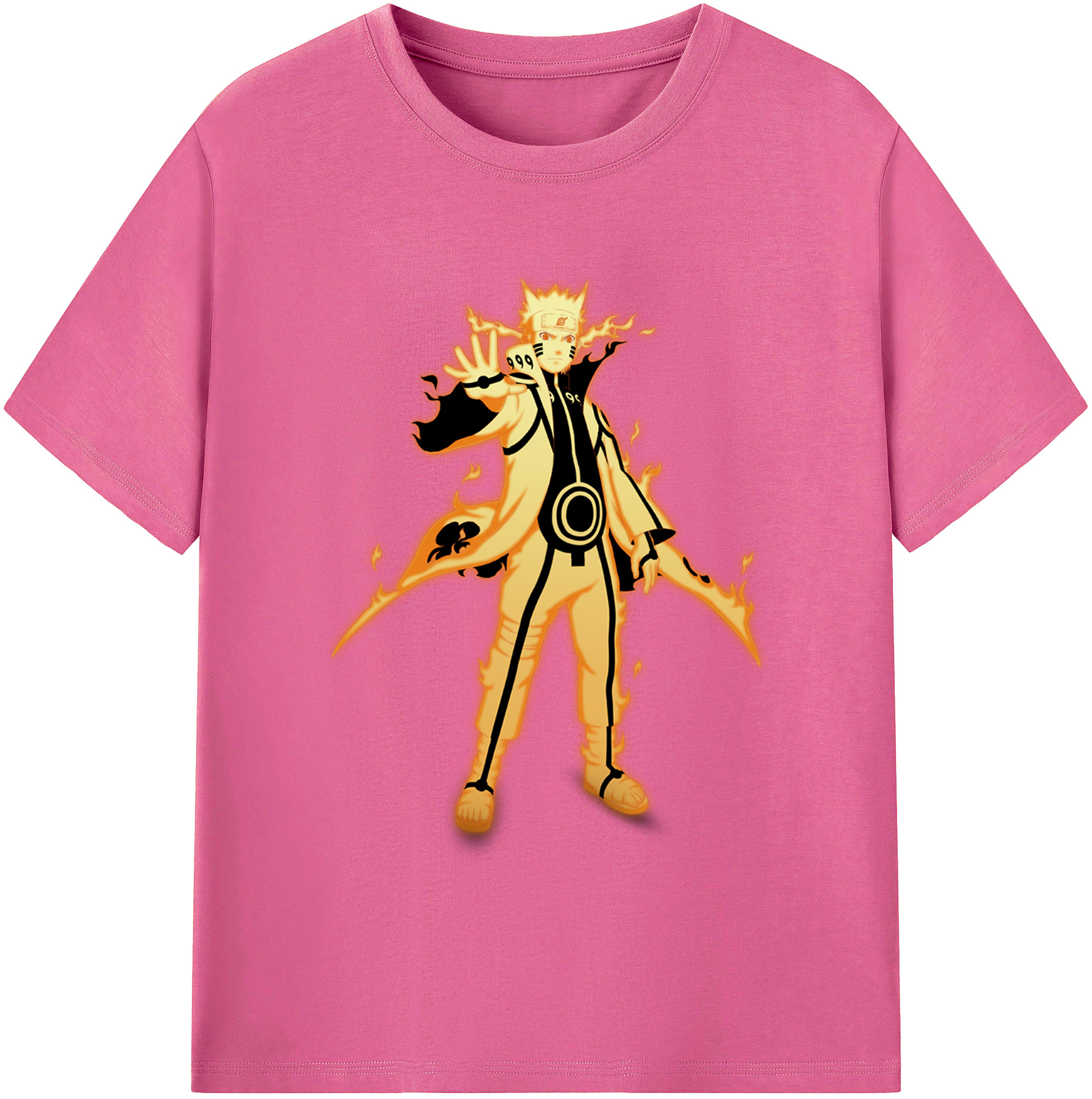 （画像用） NARUTO -ナルト- うずまき ナルト Uzumaki Naruto レディースカジュアルプリントTシャツ（綿100％）
