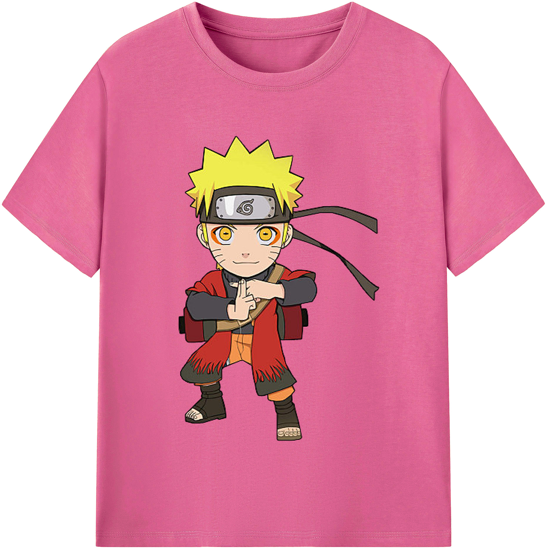 （画像用） NARUTO -ナルト- うずまき ナルト Uzumaki Naruto レディースカジュアルプリントTシャツ（綿100％）