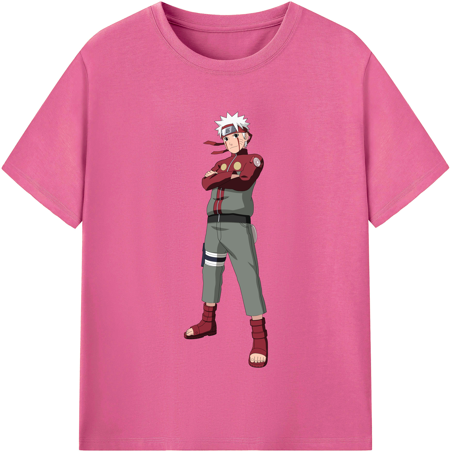 （画像用） NARUTO -ナルト- うずまき ナルト Uzumaki Naruto レディースカジュアルプリントTシャツ（綿100％）