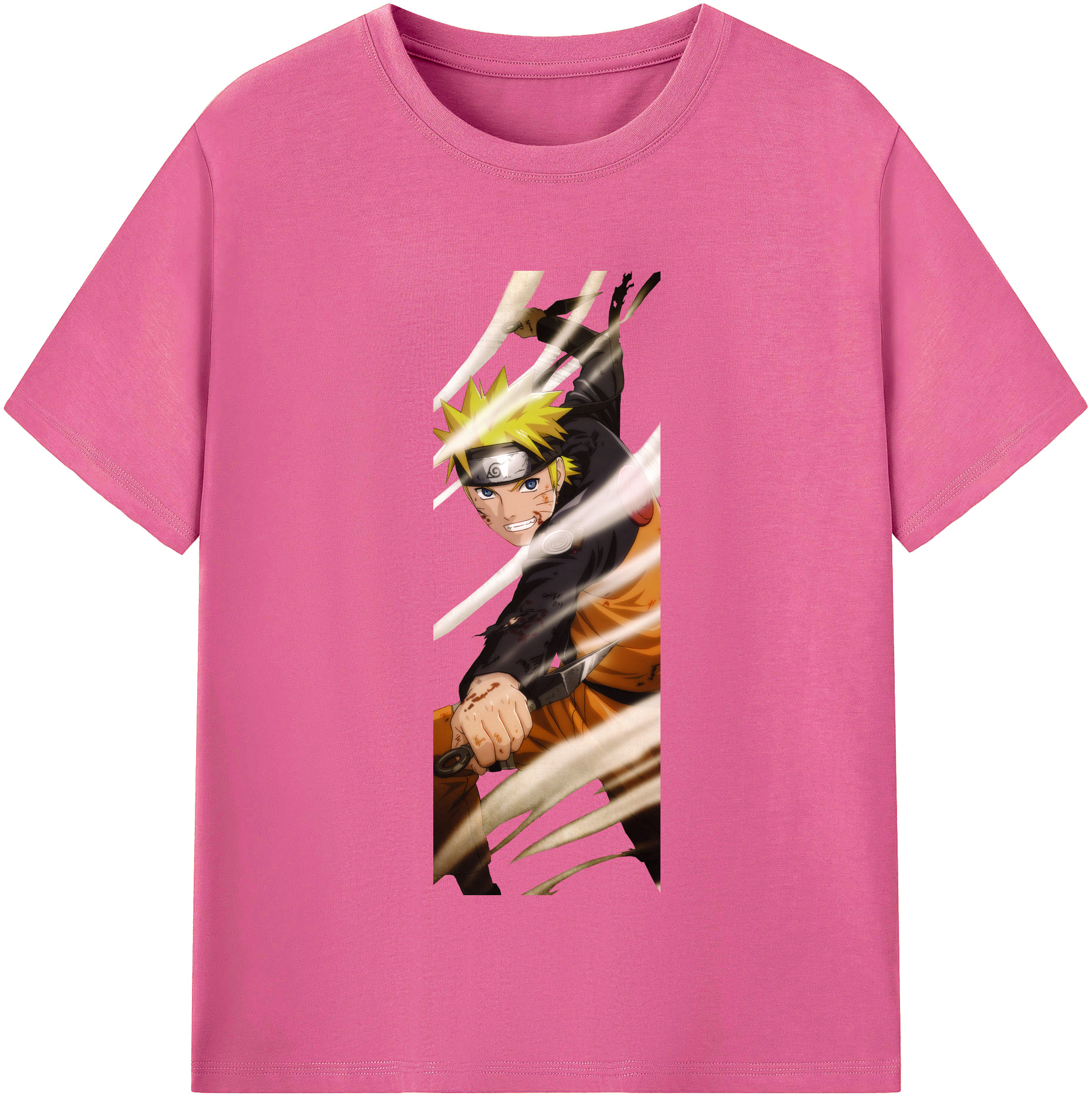 （画像用） NARUTO -ナルト- うずまき ナルト Uzumaki Naruto レディースカジュアルプリントTシャツ（綿100％）